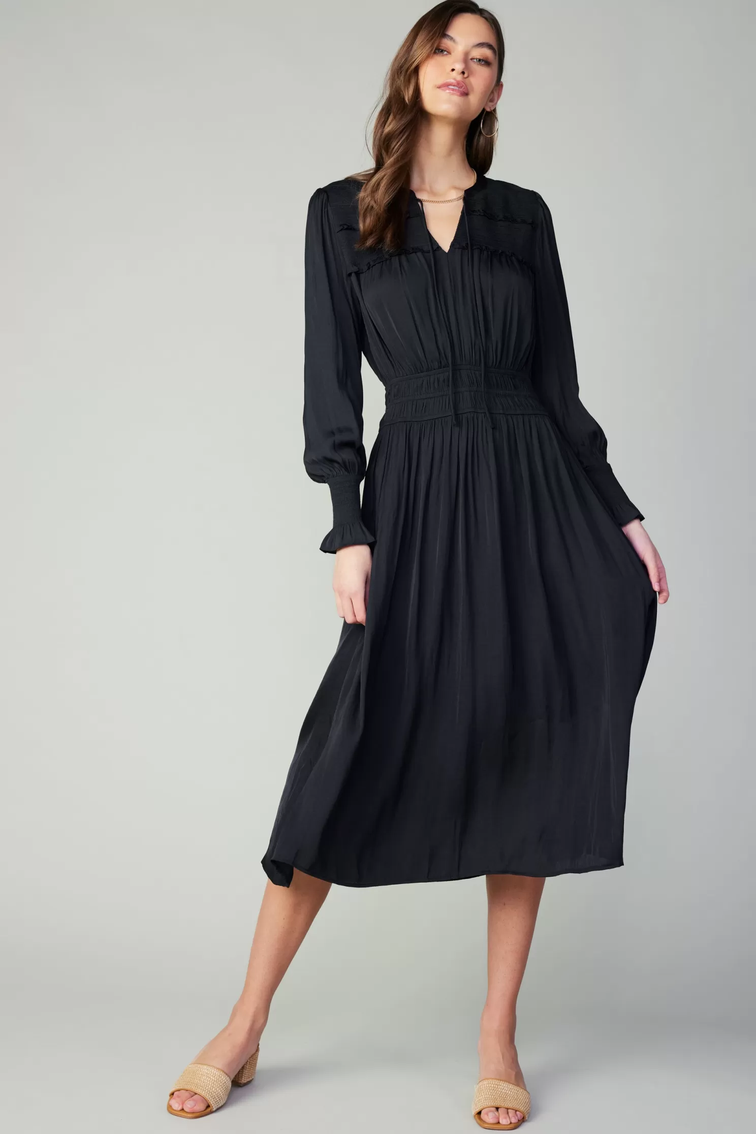 Outlet Aida Smocked Midi Dress Midi Dresses