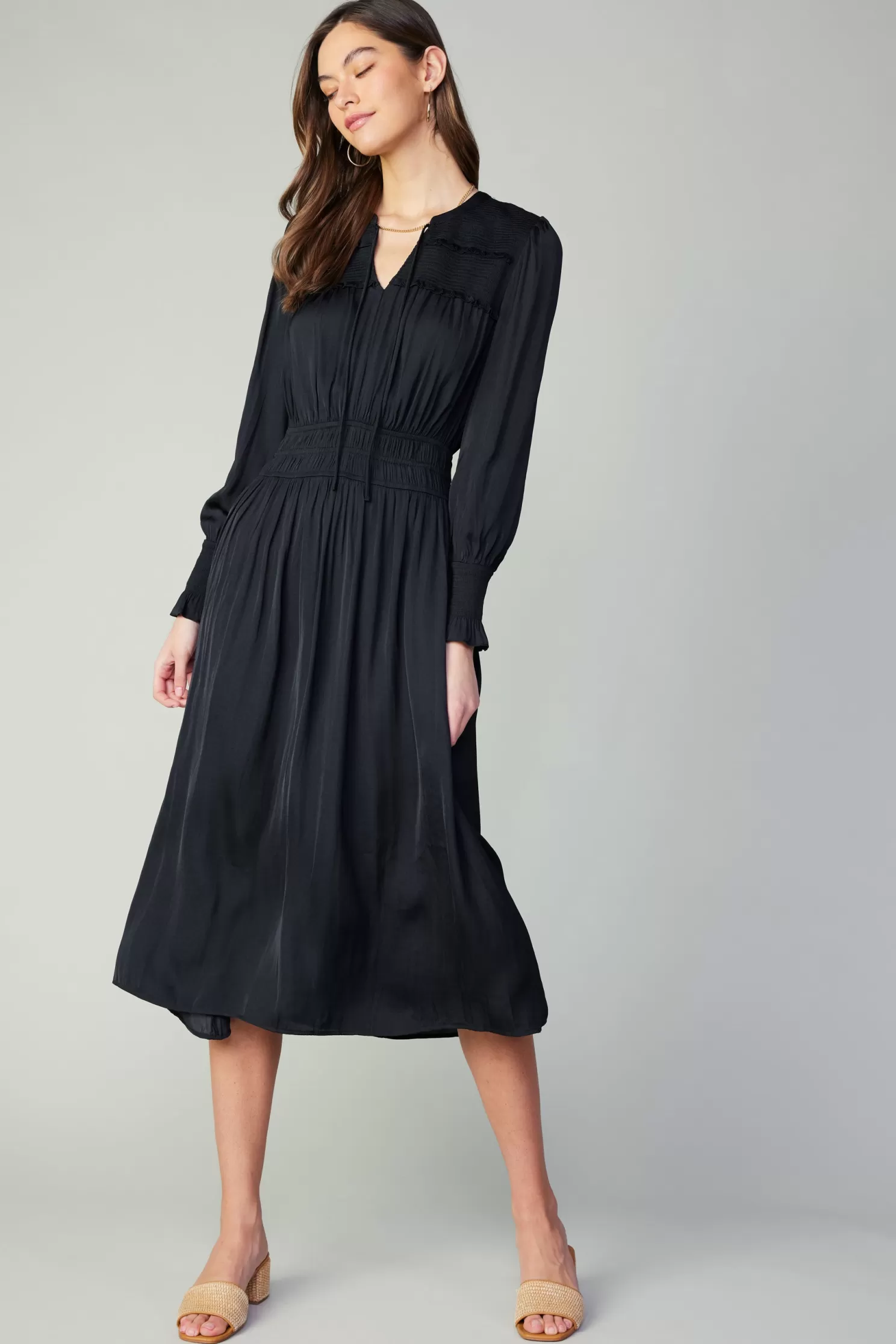 Outlet Aida Smocked Midi Dress Midi Dresses