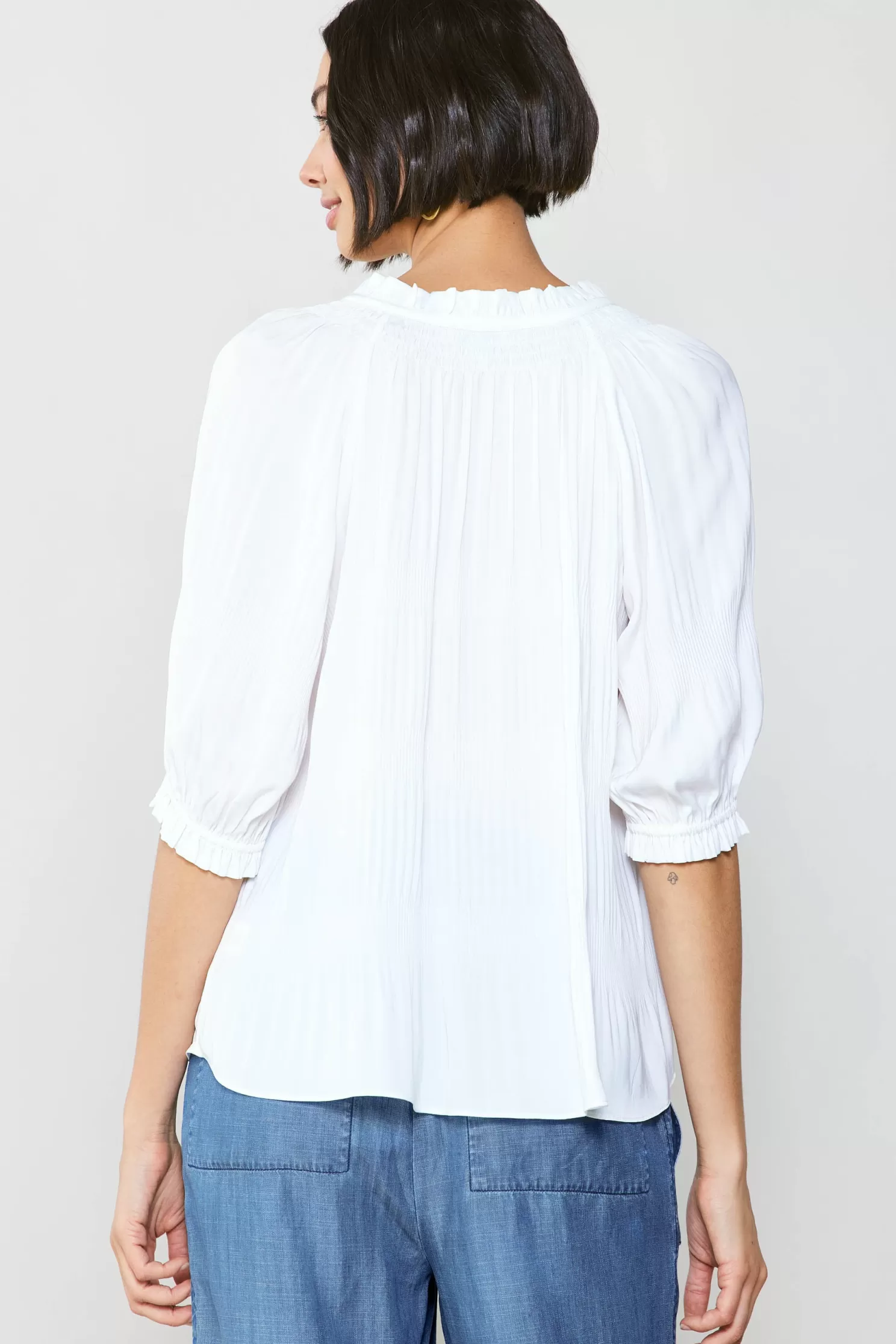 Online Angelica Pleated Blouse Blouses | Long Sleeve Tops