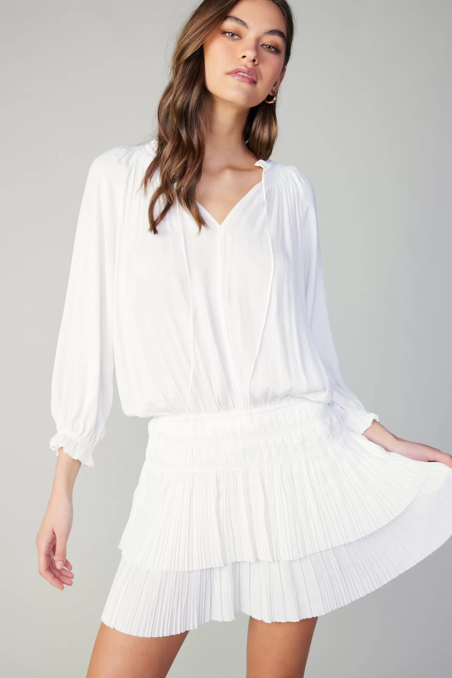 Online Aurelie Pleated Mini Dress Mini Dresses