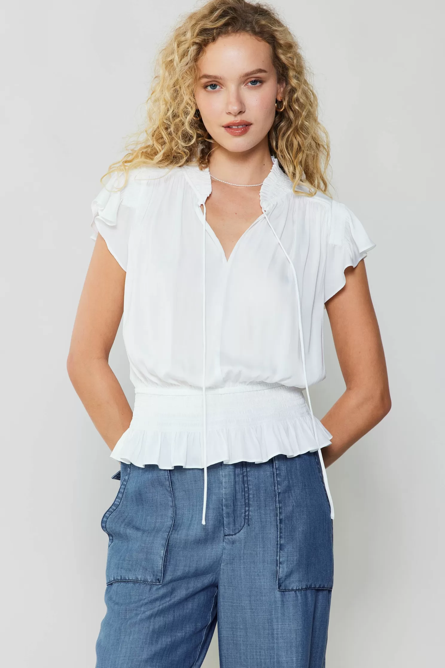 Best Blair Smocked Top Short Sleeve Tops