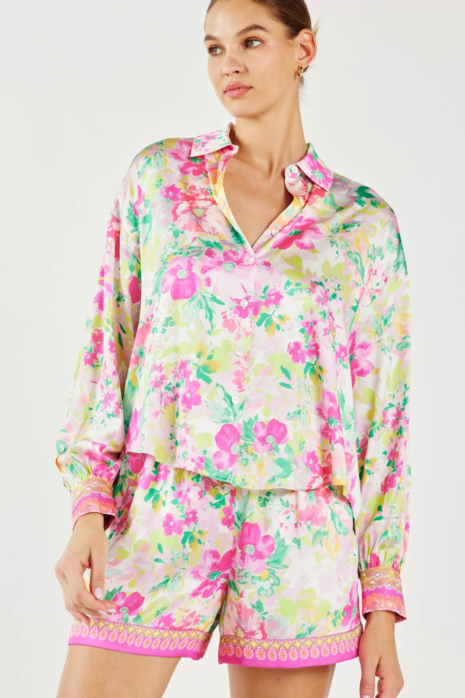 Flash Sale Botanical Watercolor Blouse Blouses | Sets