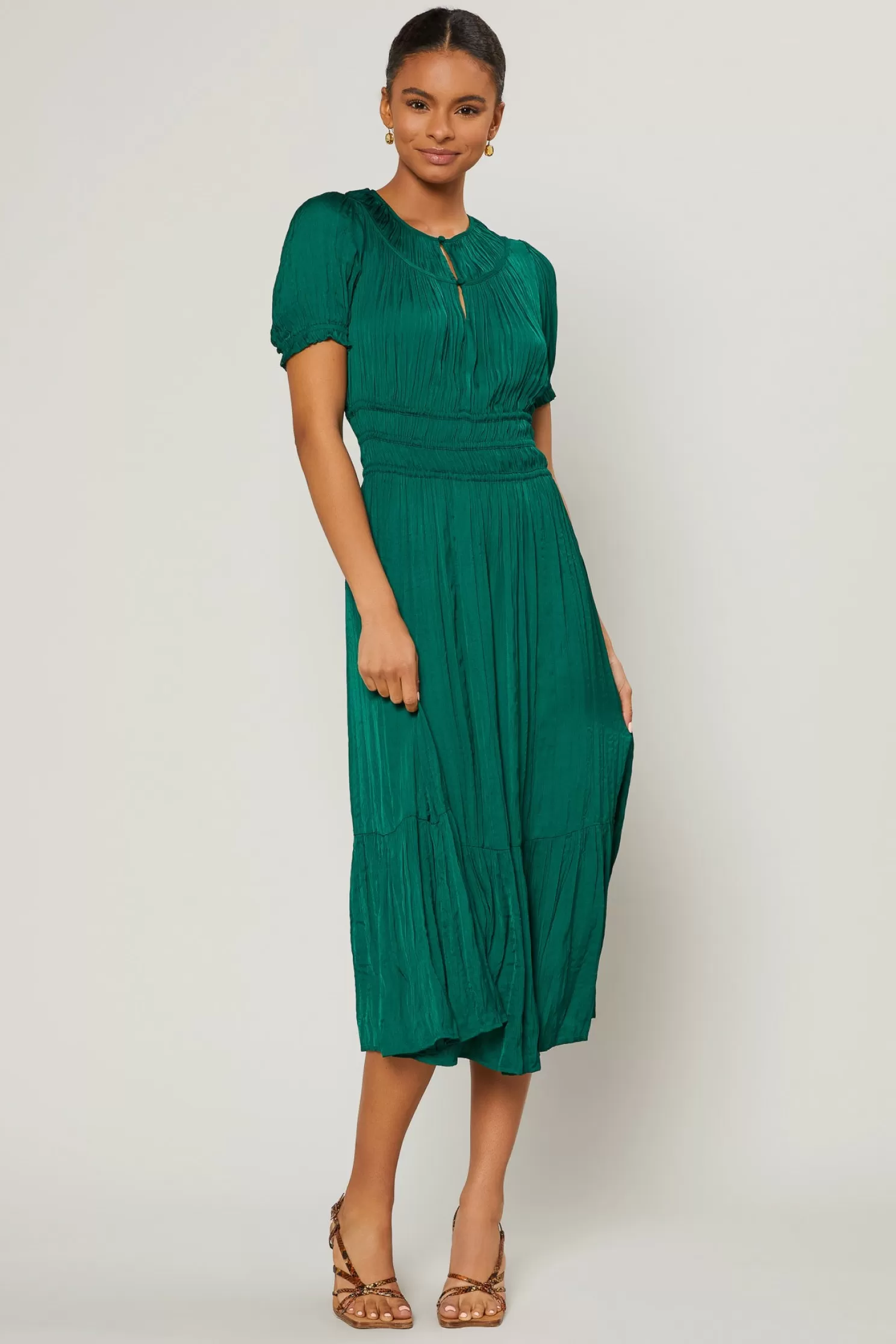 Store Brooklyn Pleated Midi Dress Midi Dresses