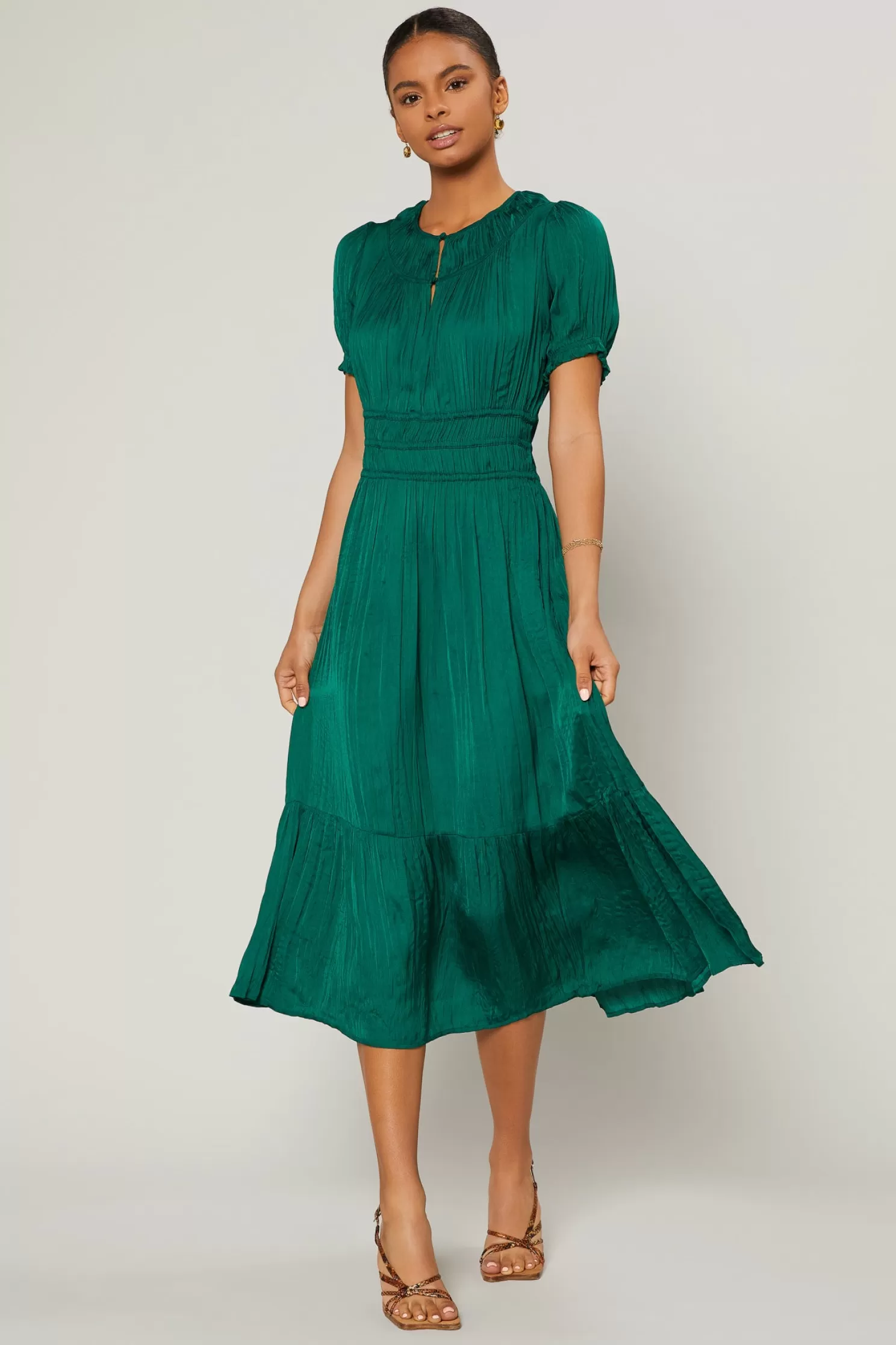 Store Brooklyn Pleated Midi Dress Midi Dresses