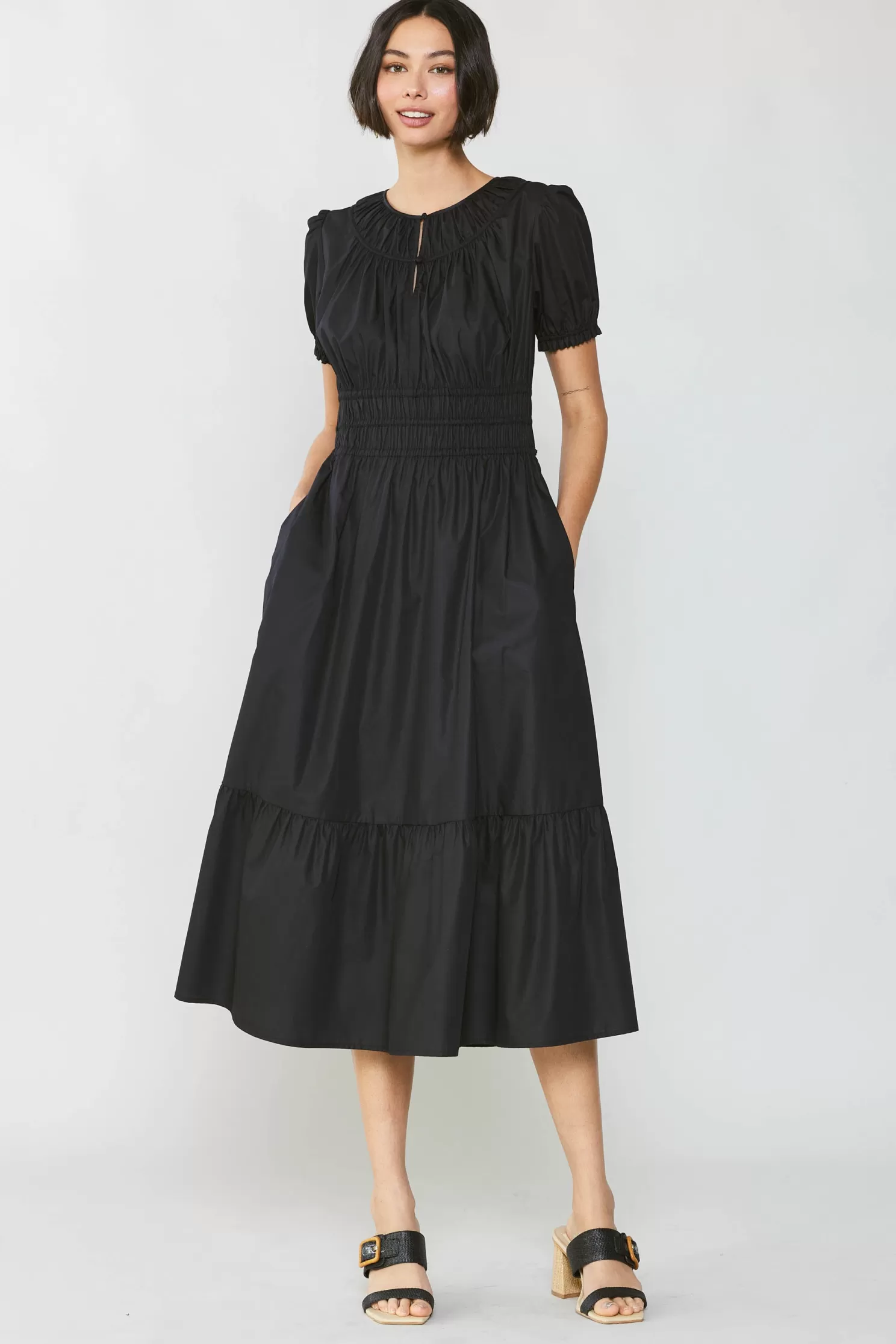 Fashion Brooklyn Poplin Midi Dress Midi Dresses