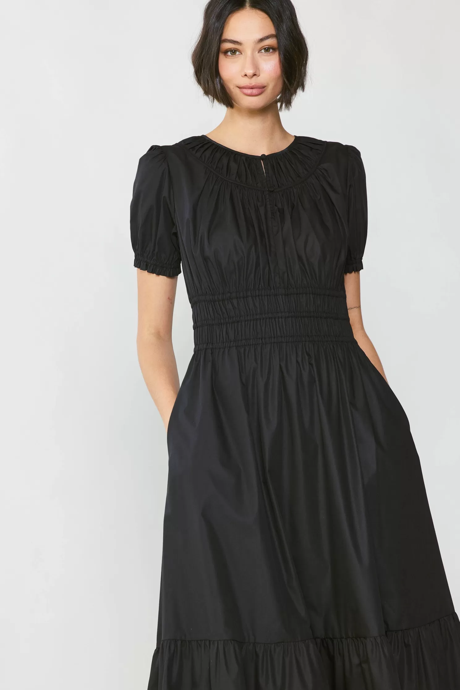 Fashion Brooklyn Poplin Midi Dress Midi Dresses