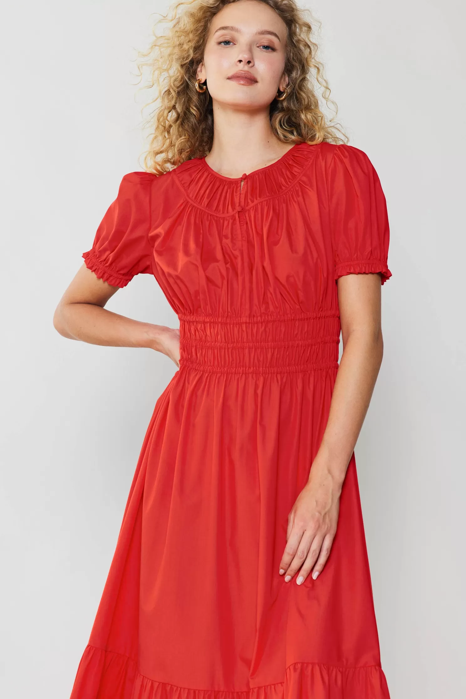 Outlet Brooklyn Poplin Midi Dress Midi Dresses