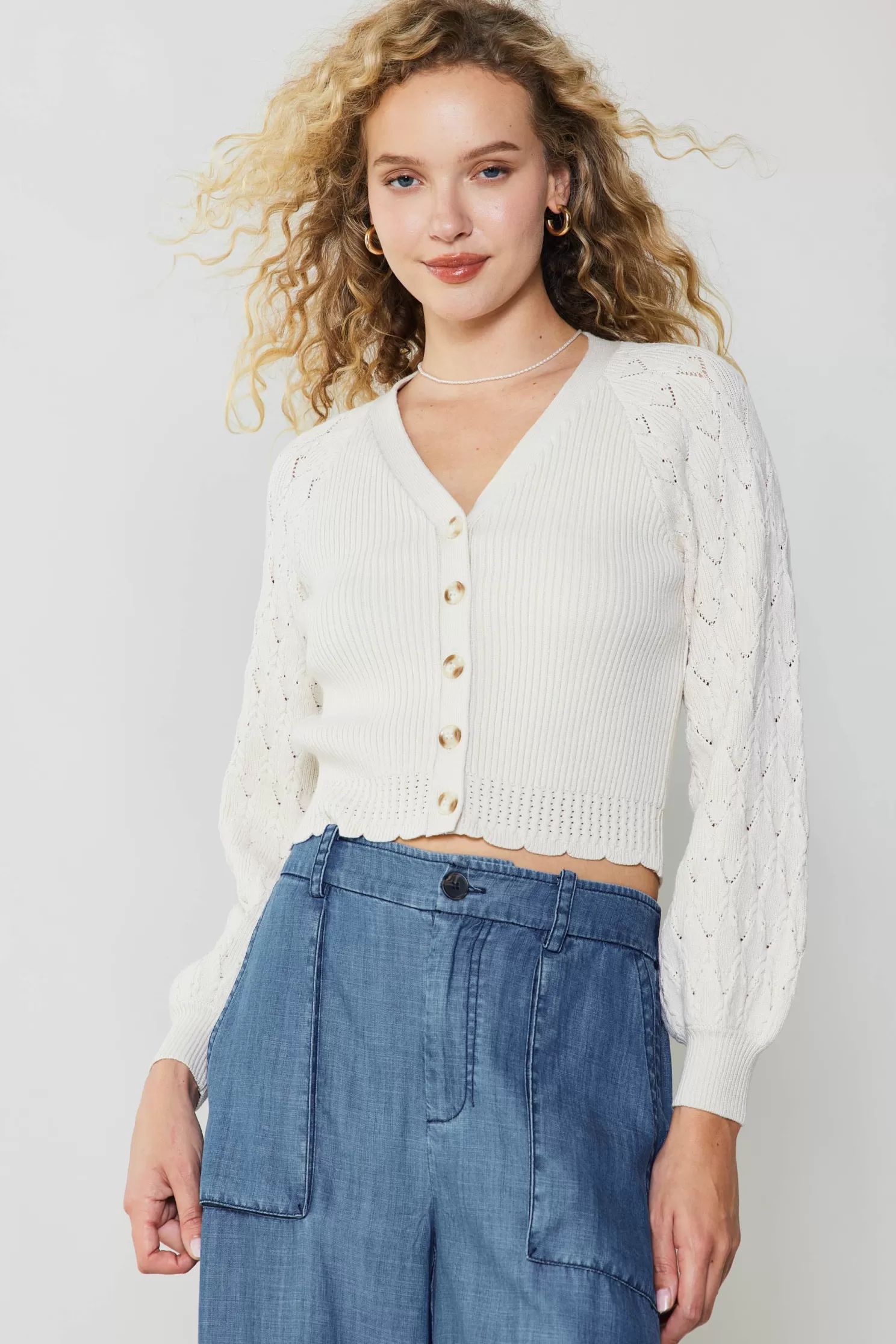 New Button Cardigan Sweaters | Long Sleeve Tops