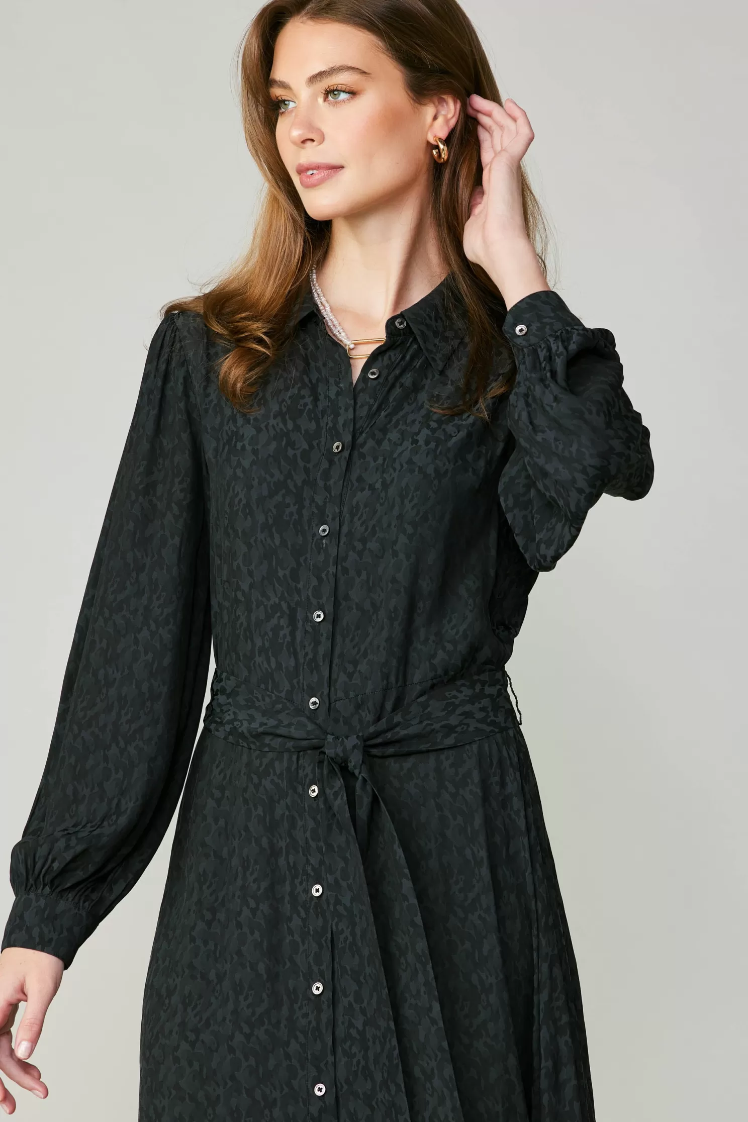 Online Buttondown Shirt Dress Midi Dresses