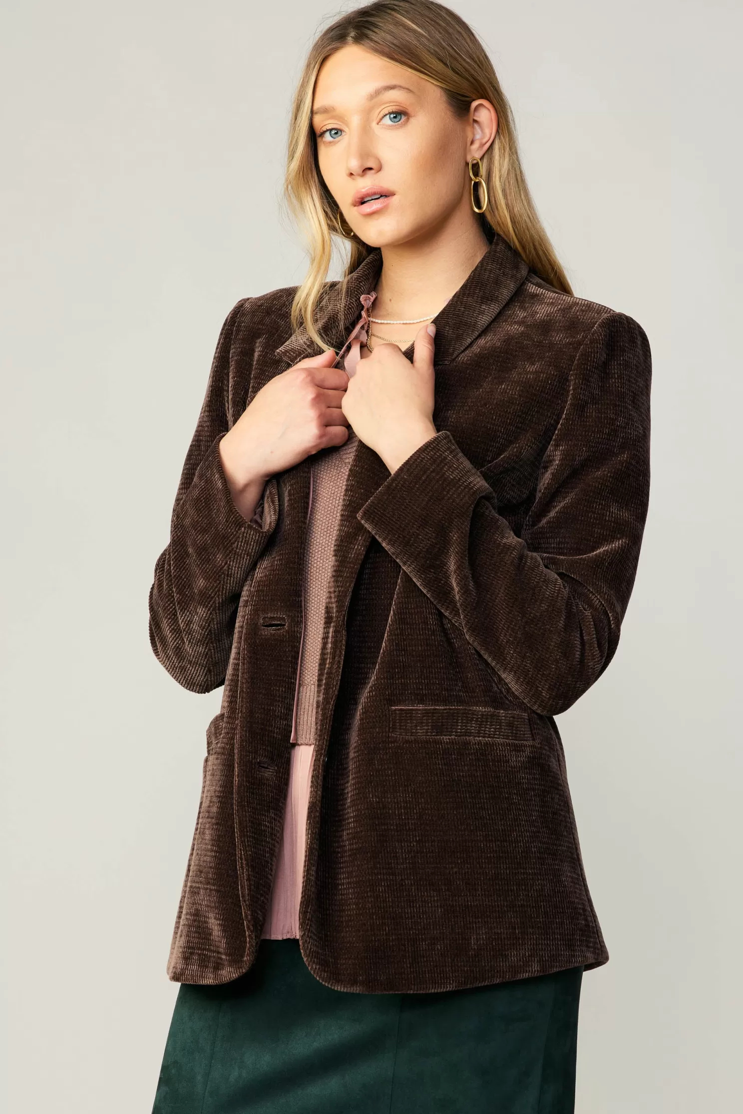 Outlet Corduroy Blazer Outerwear | Coats & Jackets