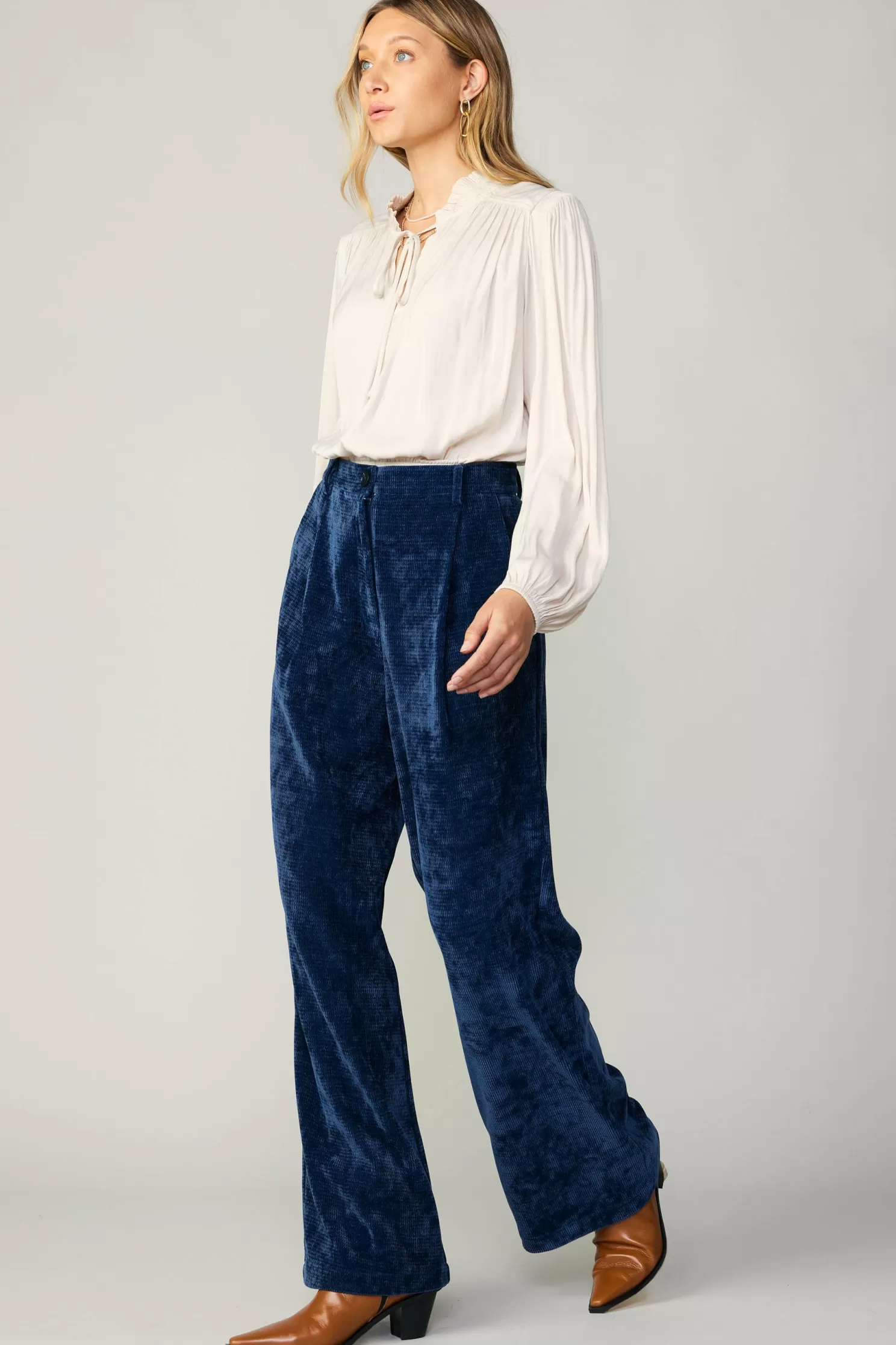 Best Corduroy Pleated Wide Leg Pant BOTTOMS | Pants