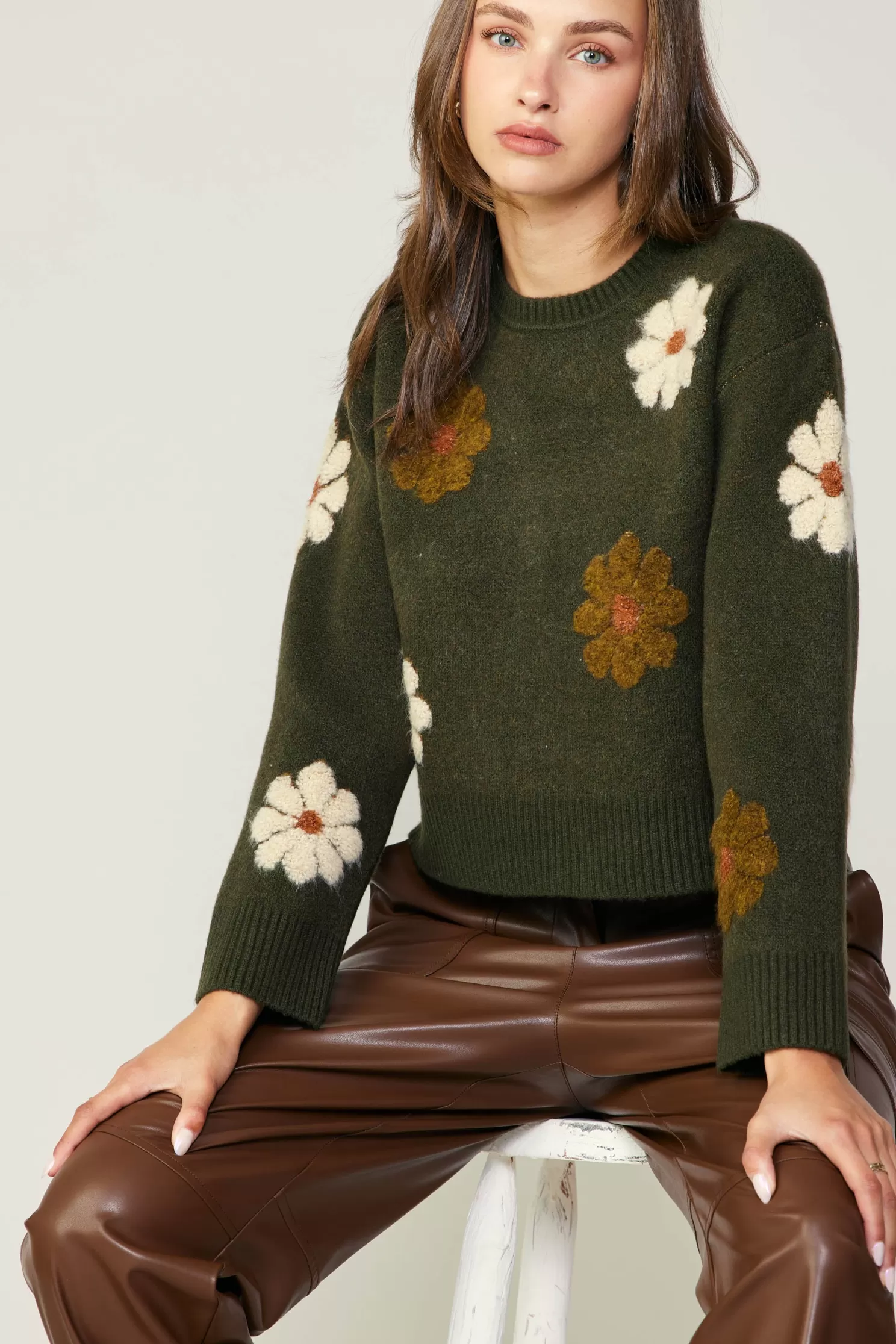 Shop Daisy Embroidered Sweater Sweaters | Knitwear