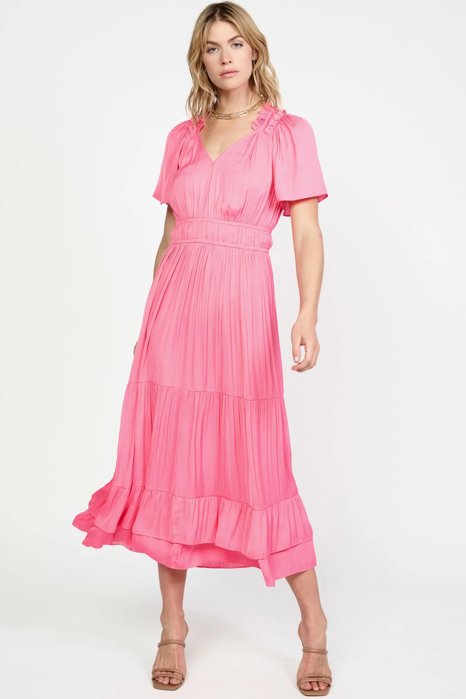 Cheap Frida Ruffled Maxi Dress Maxi Dresses