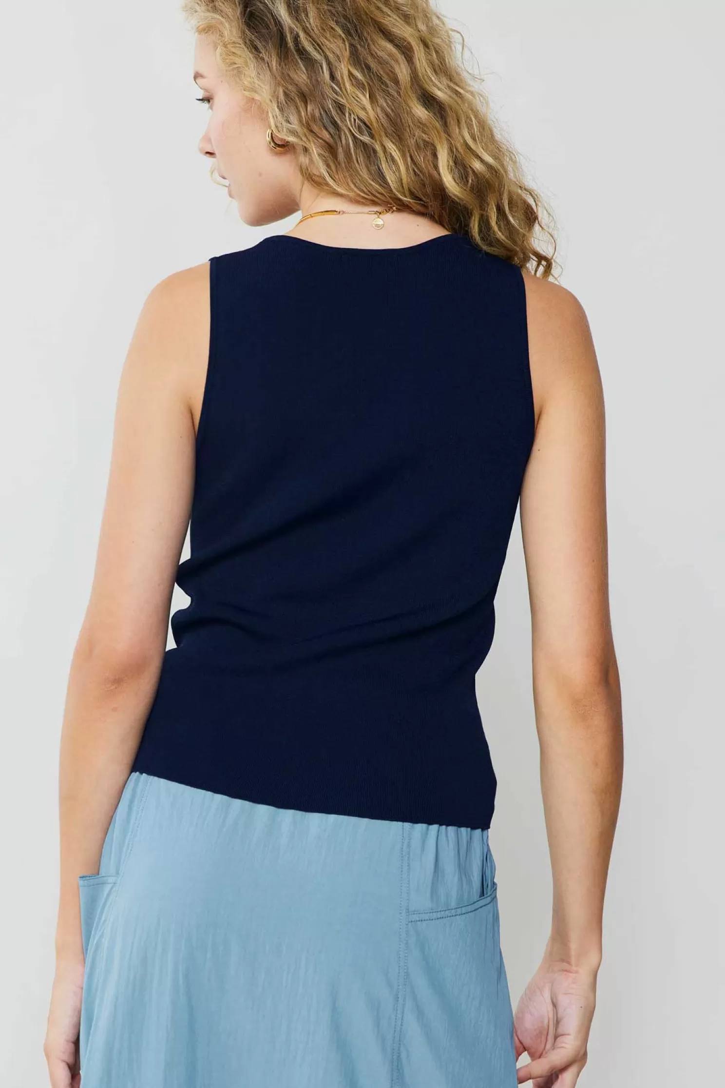 New Knit Tank Top Sleeveless Tops | Knitwear