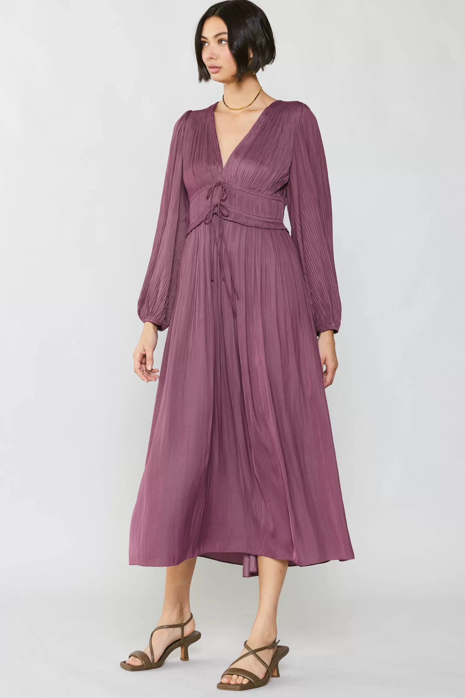 Store Petite - Sidonie Pleated Maxi Dress Maxi Dresses