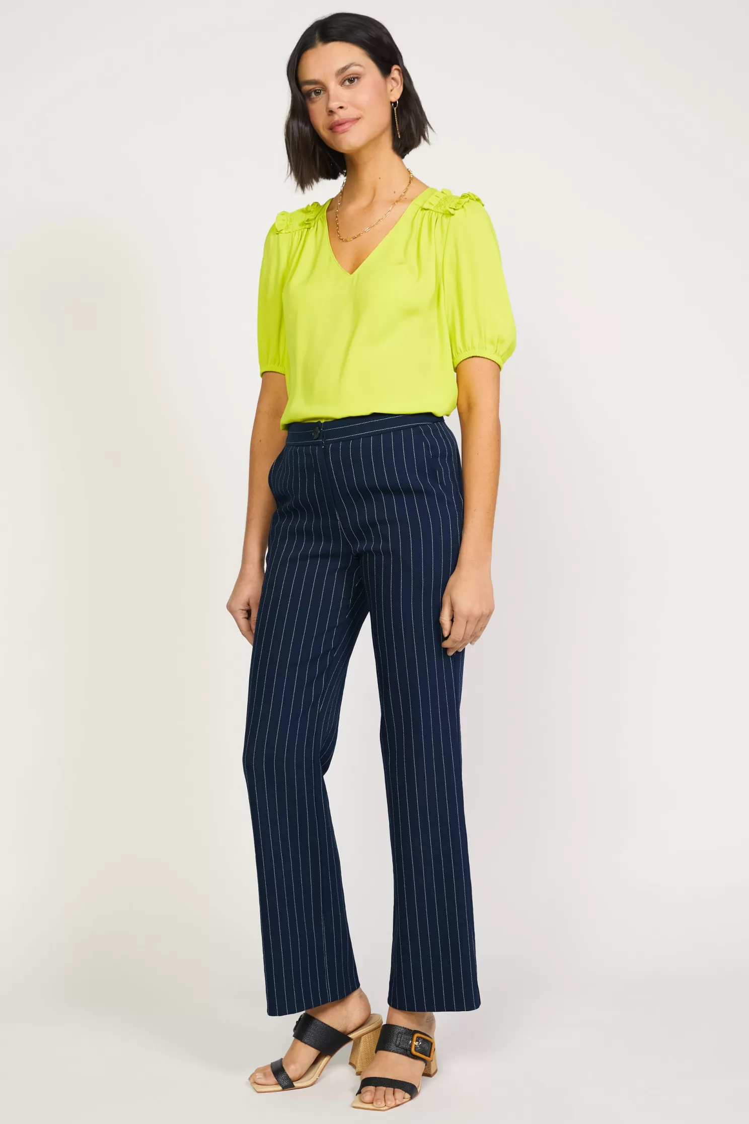 Best Sale Pinstriped Bootcut Pant BOTTOMS | Pants