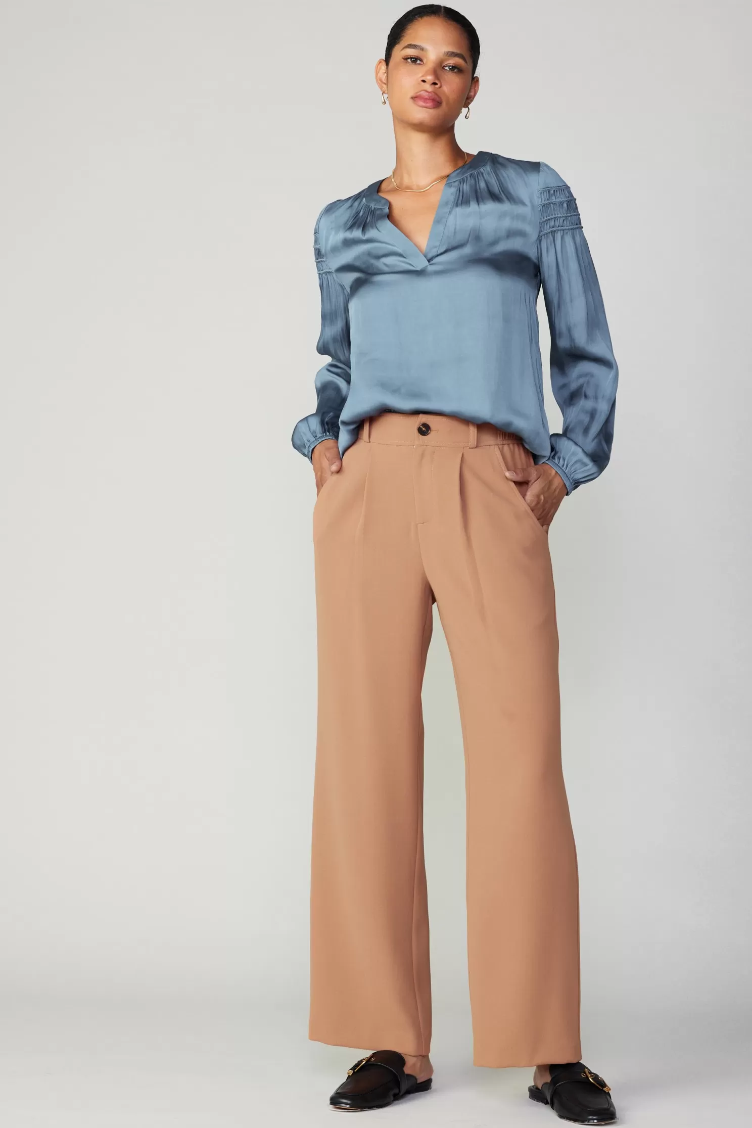 Online Pleated Wide Leg Pant BOTTOMS | Pants