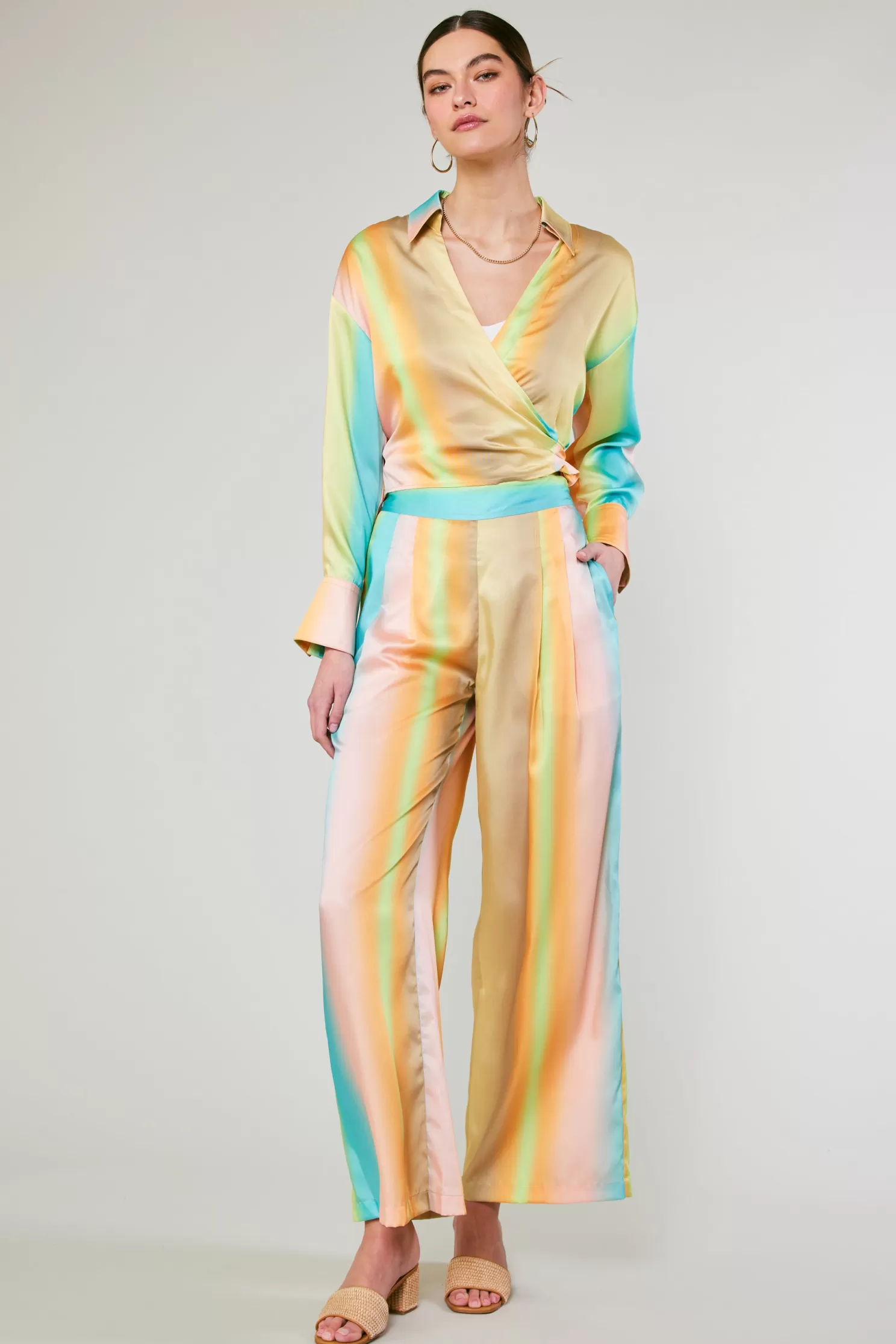 New Prismatic Gradient Wide Leg Pants BOTTOMS | Pants