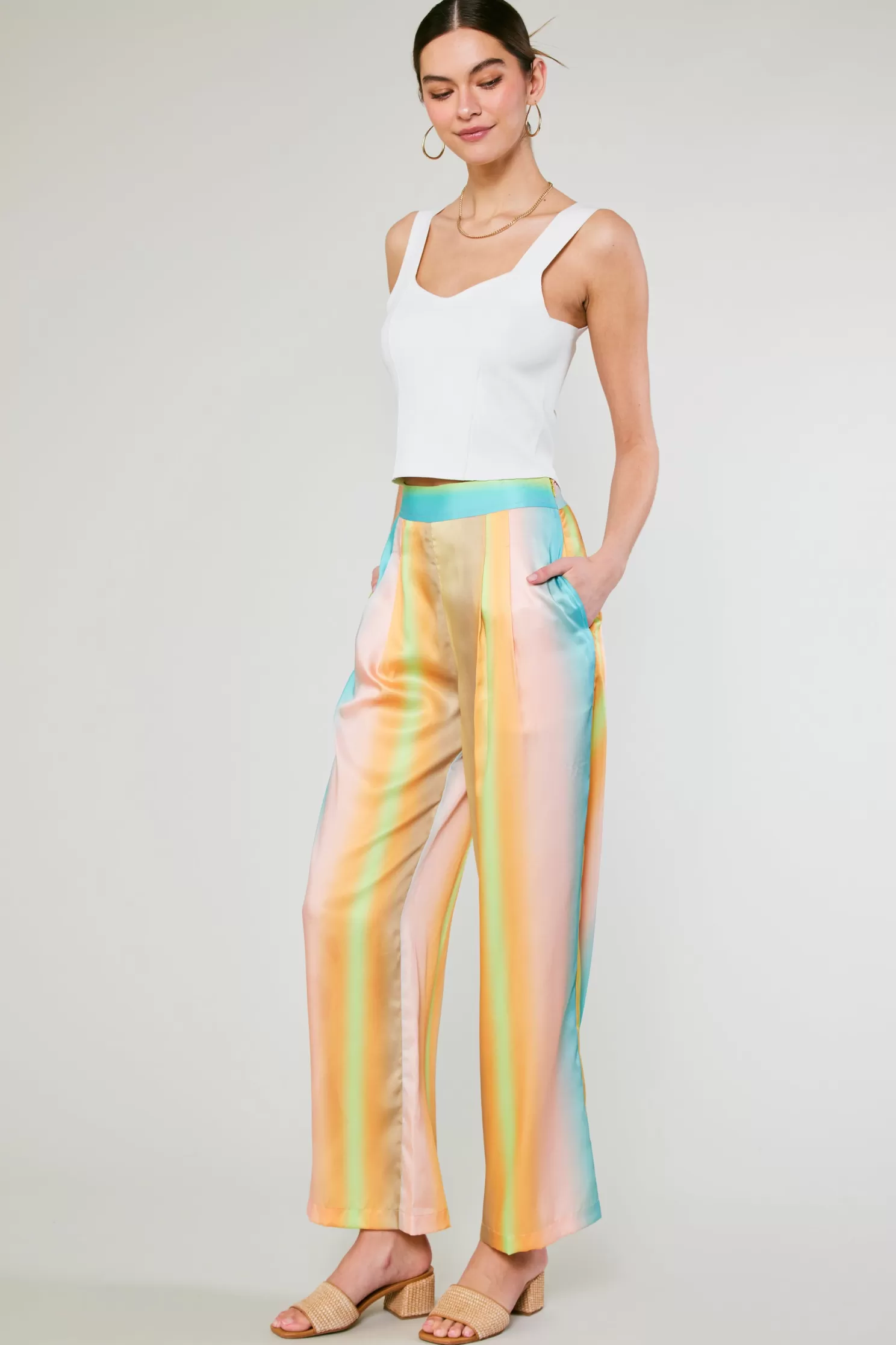 New Prismatic Gradient Wide Leg Pants BOTTOMS | Pants