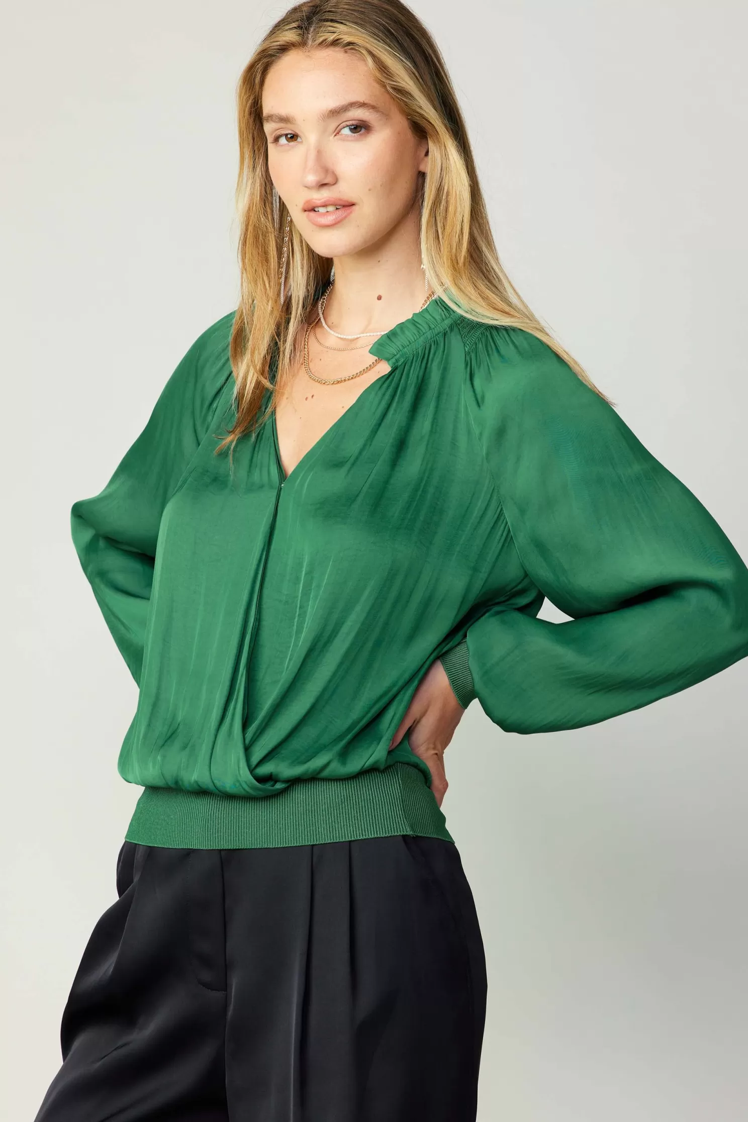 Best Ruffled Surplice Blouse Blouses