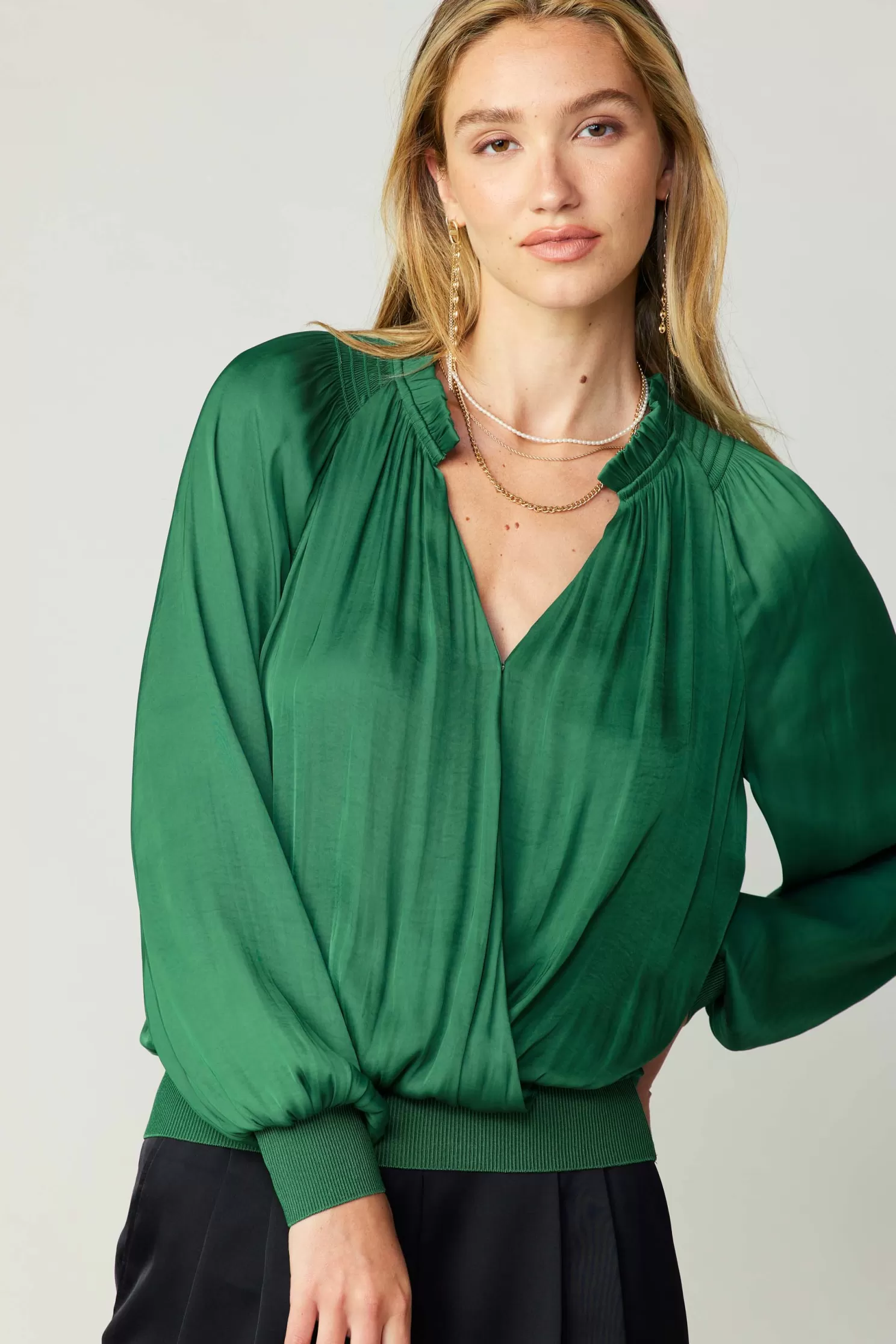 Best Ruffled Surplice Blouse Blouses