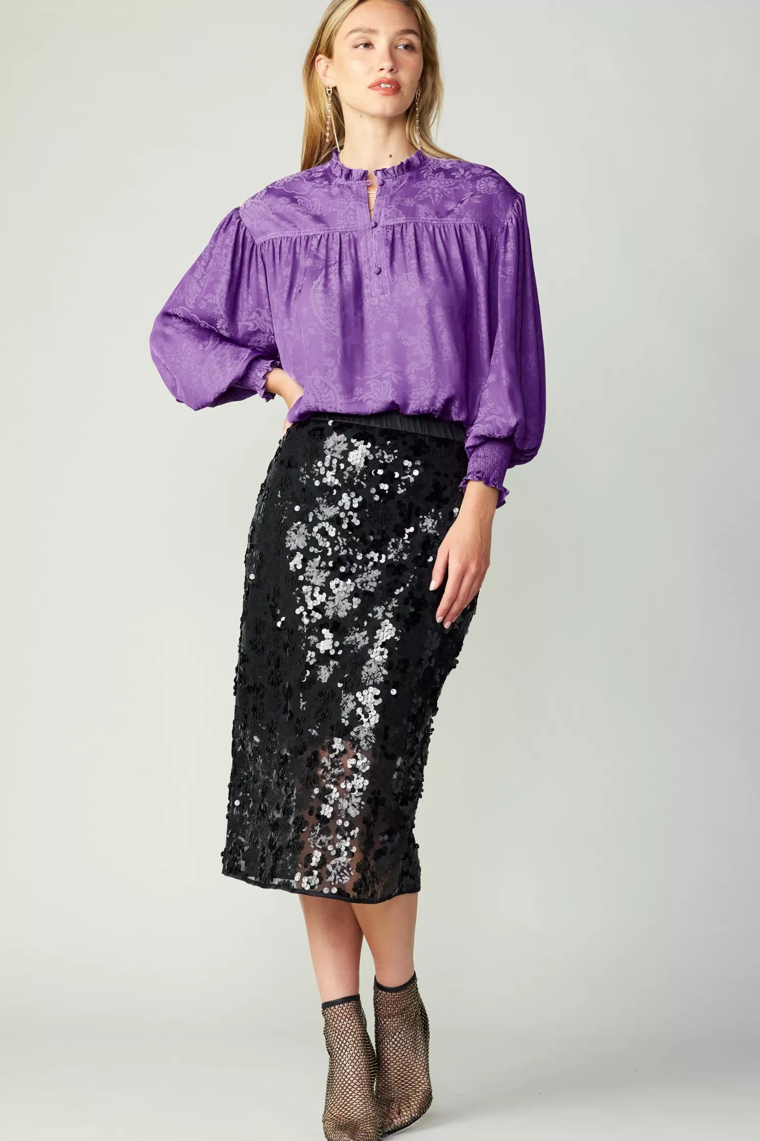 Fashion Sequin Pencil Skirt Skirts | Sets