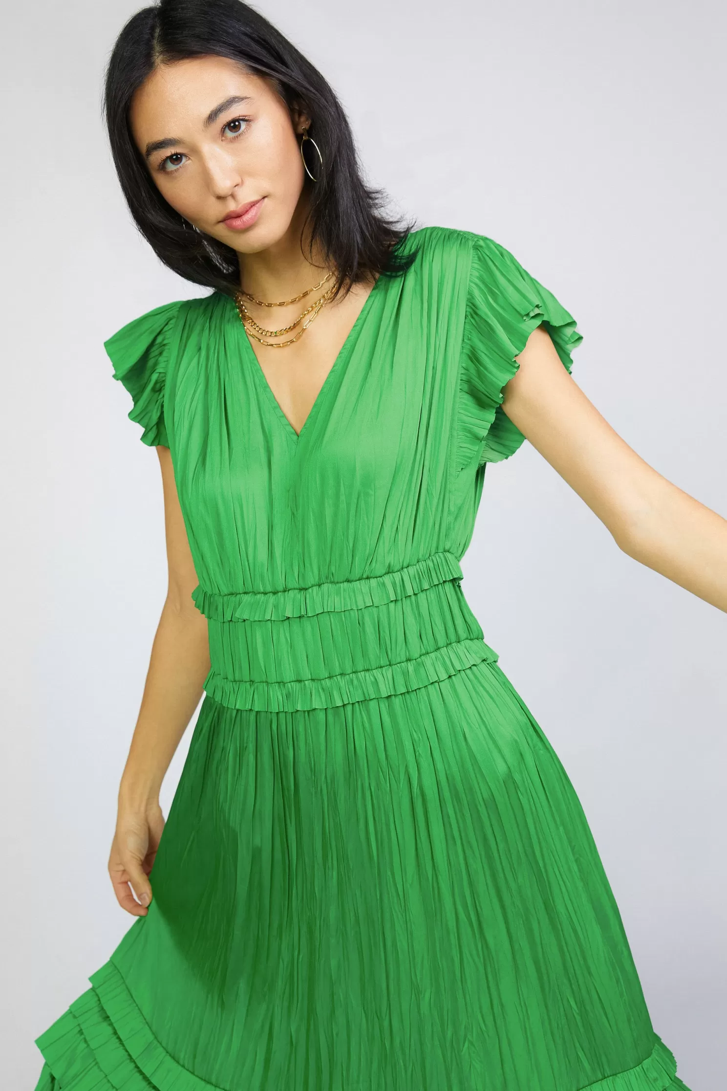 Best Sereia Pleated Midi Dress Midi Dresses