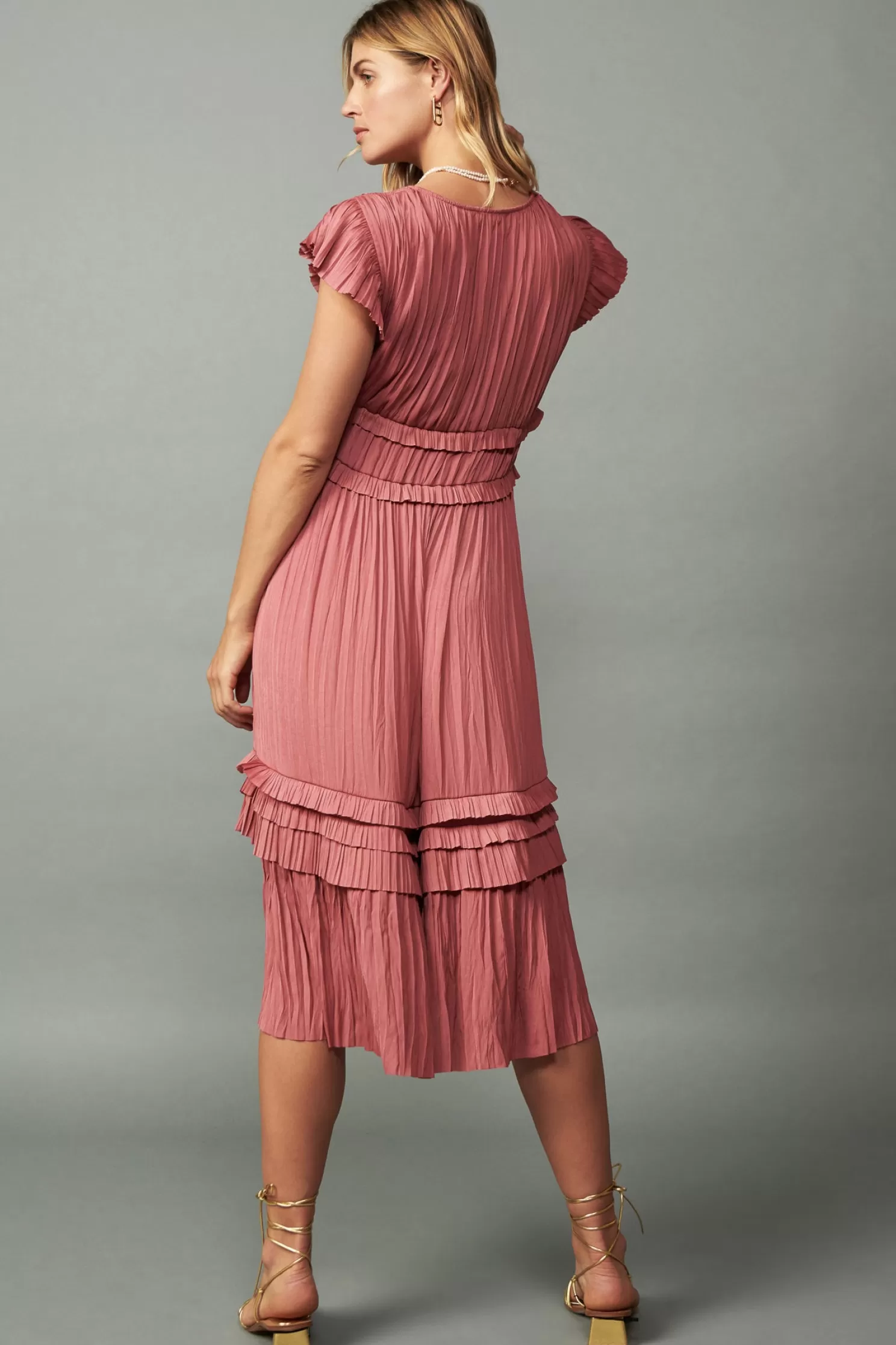 Cheap Sereia Pleated Midi Dress Midi Dresses