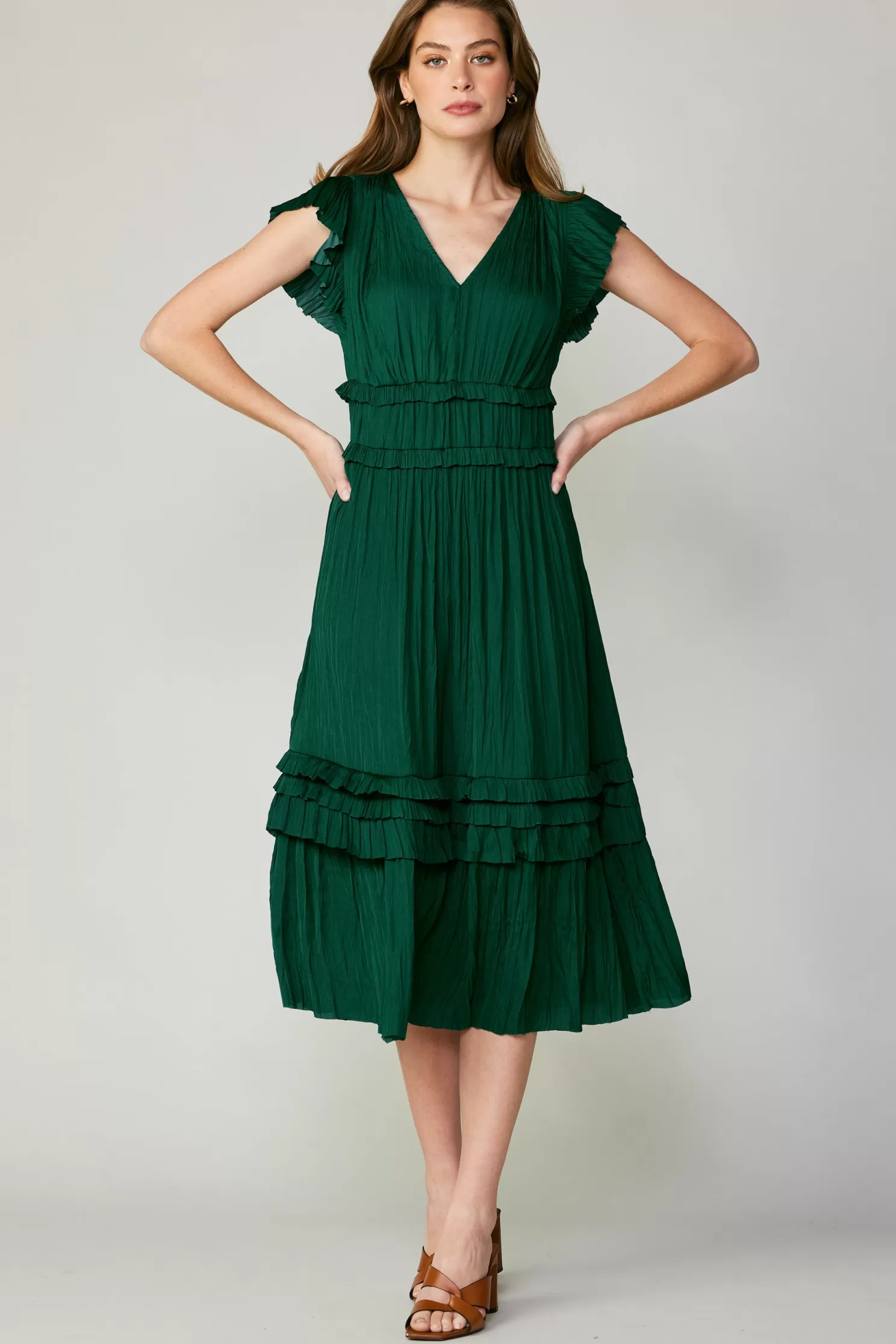 Flash Sale Sereia Pleated Midi Dress Midi Dresses | Cleo Dresses