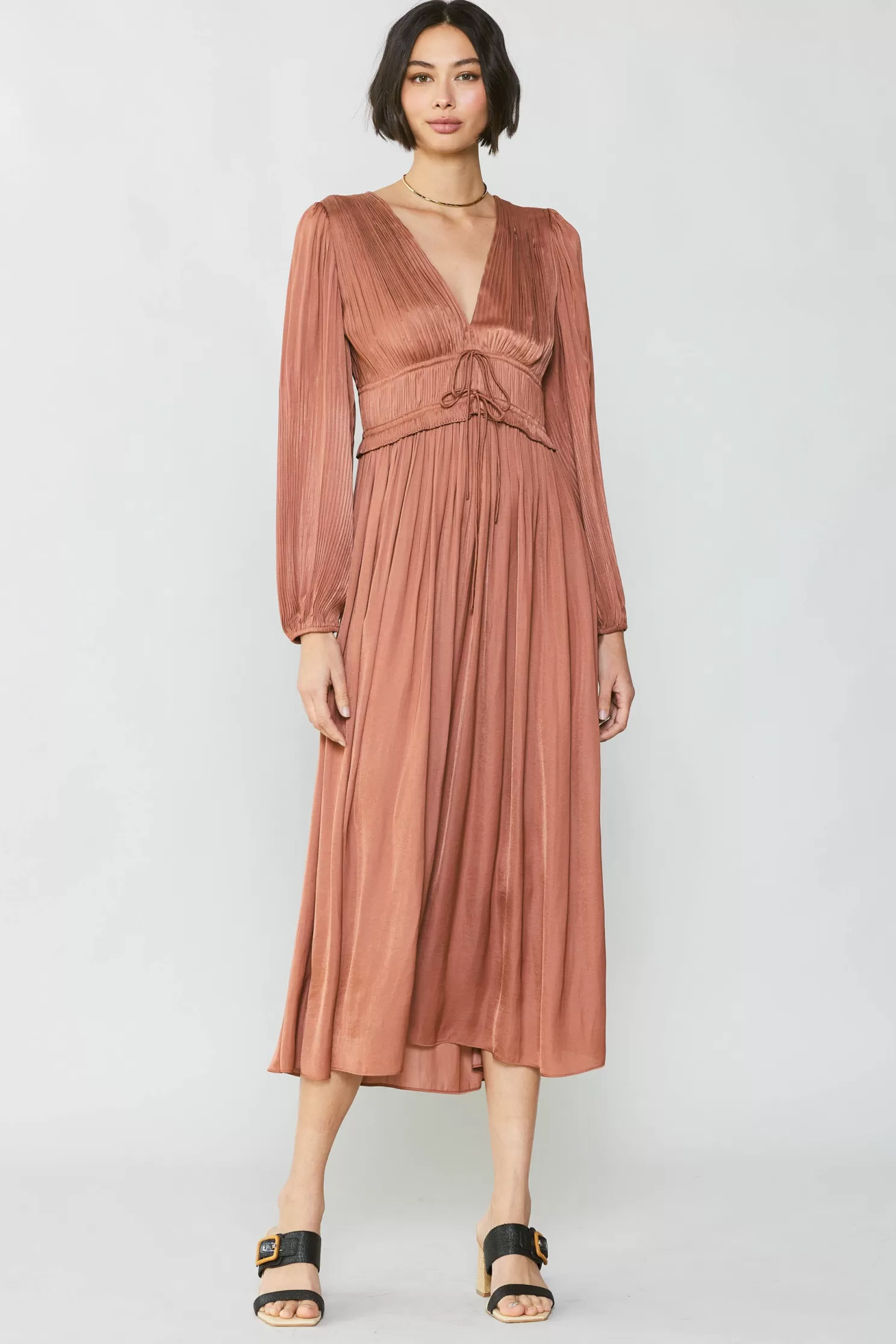 Clearance Sidonie Pleated Maxi Dress Maxi Dresses