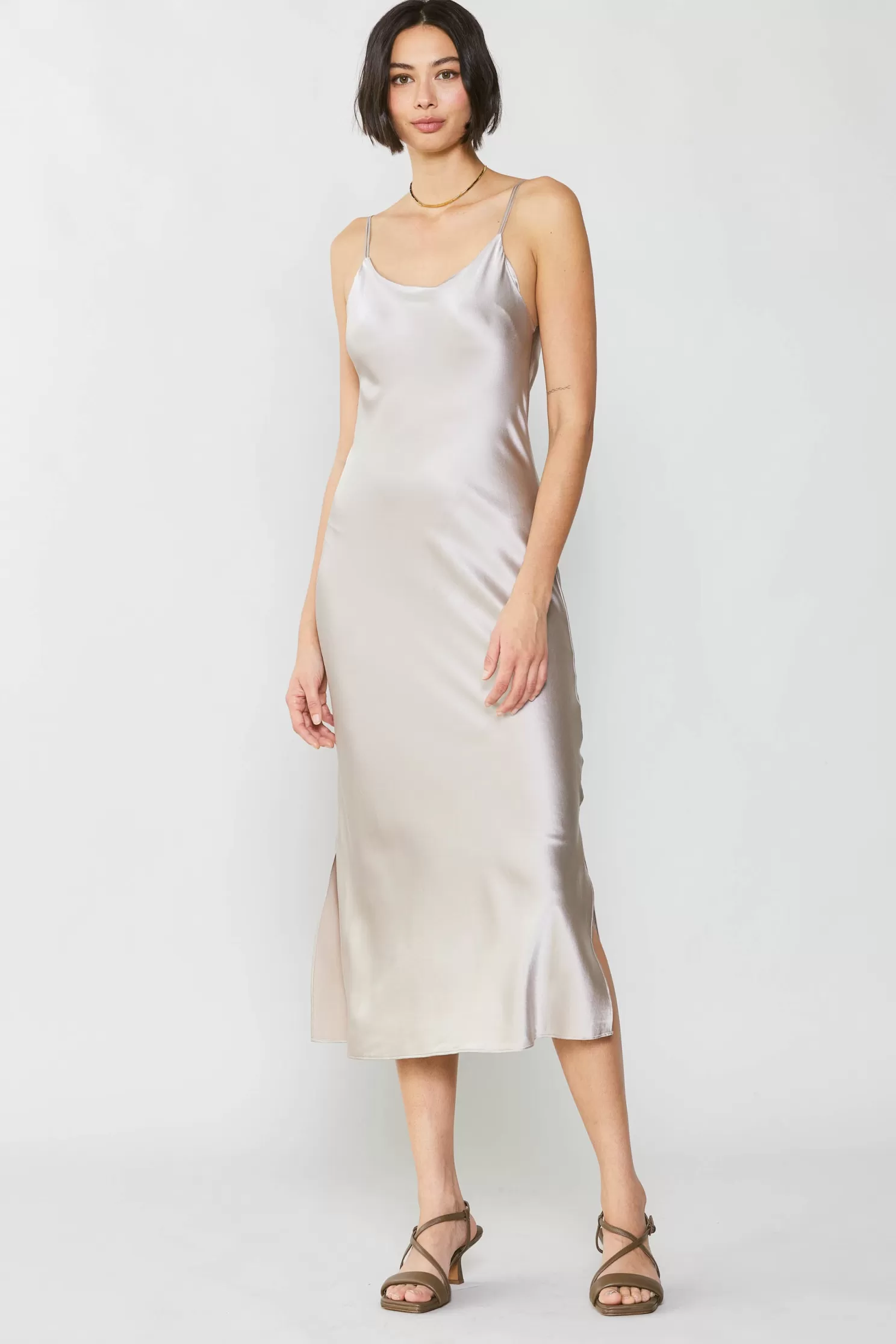 Flash Sale Silk Bias Midi Dress Midi Dresses