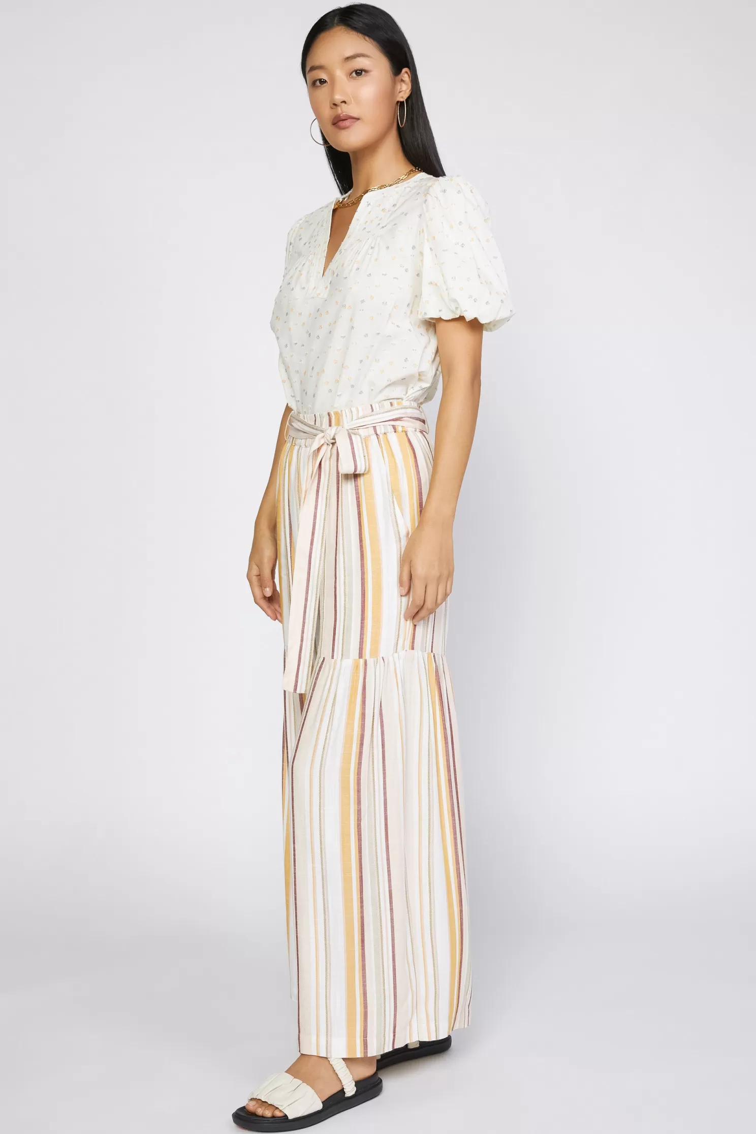 Cheap Striped Wide Leg Pant BOTTOMS | Pants