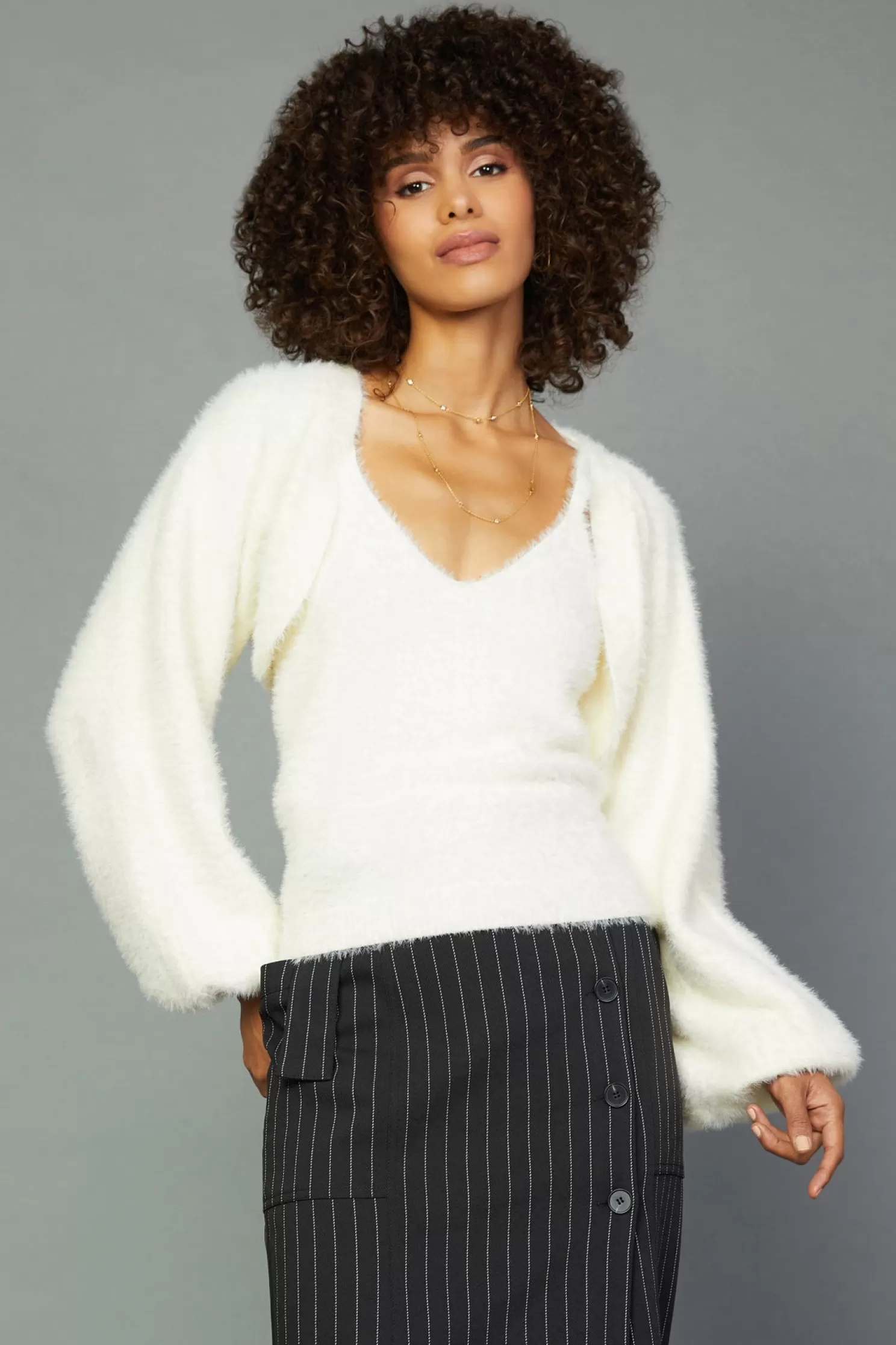 Shop Sweater Shrug Cami Set Sweaters | Long Sleeve Tops