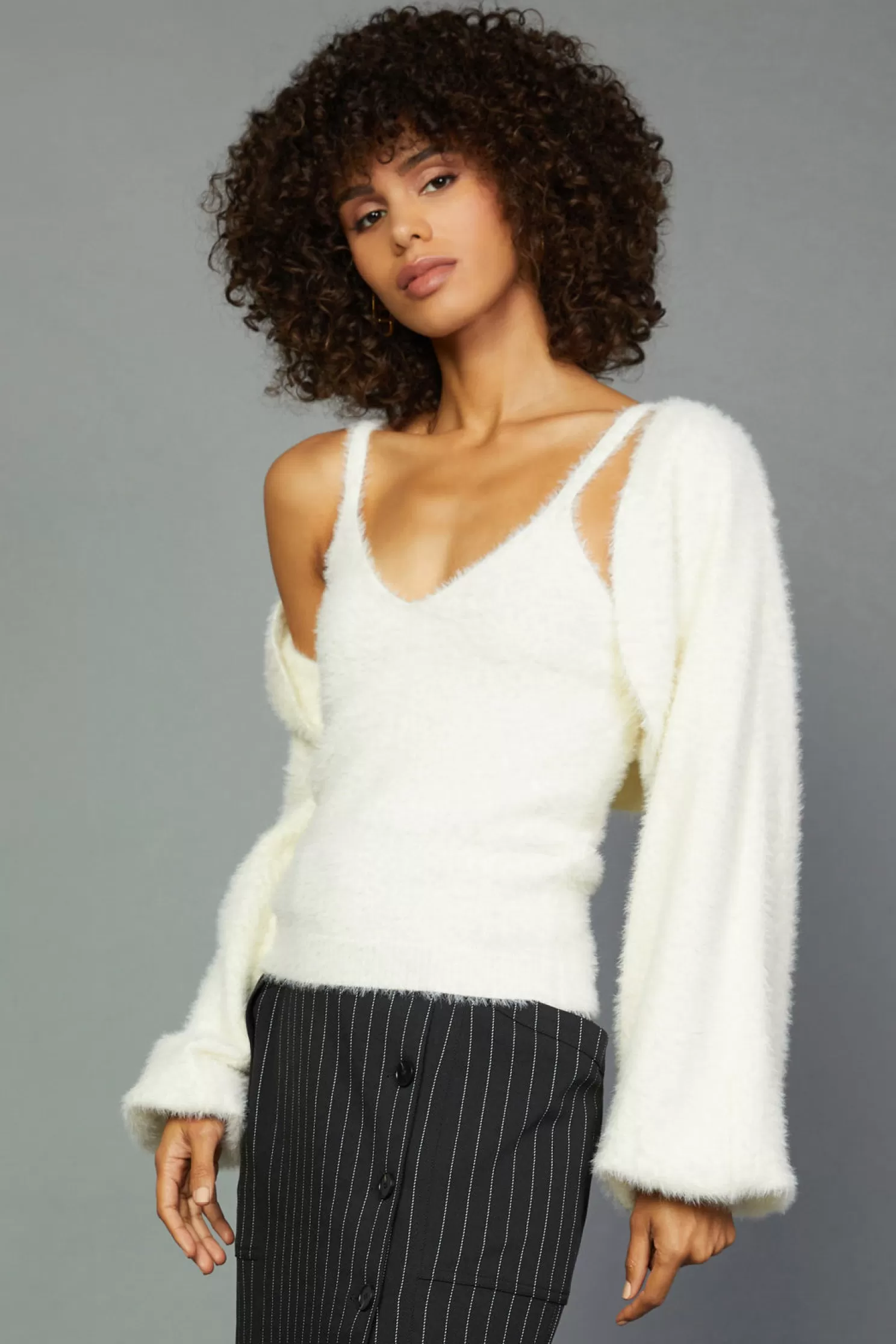 Shop Sweater Shrug Cami Set Sweaters | Long Sleeve Tops