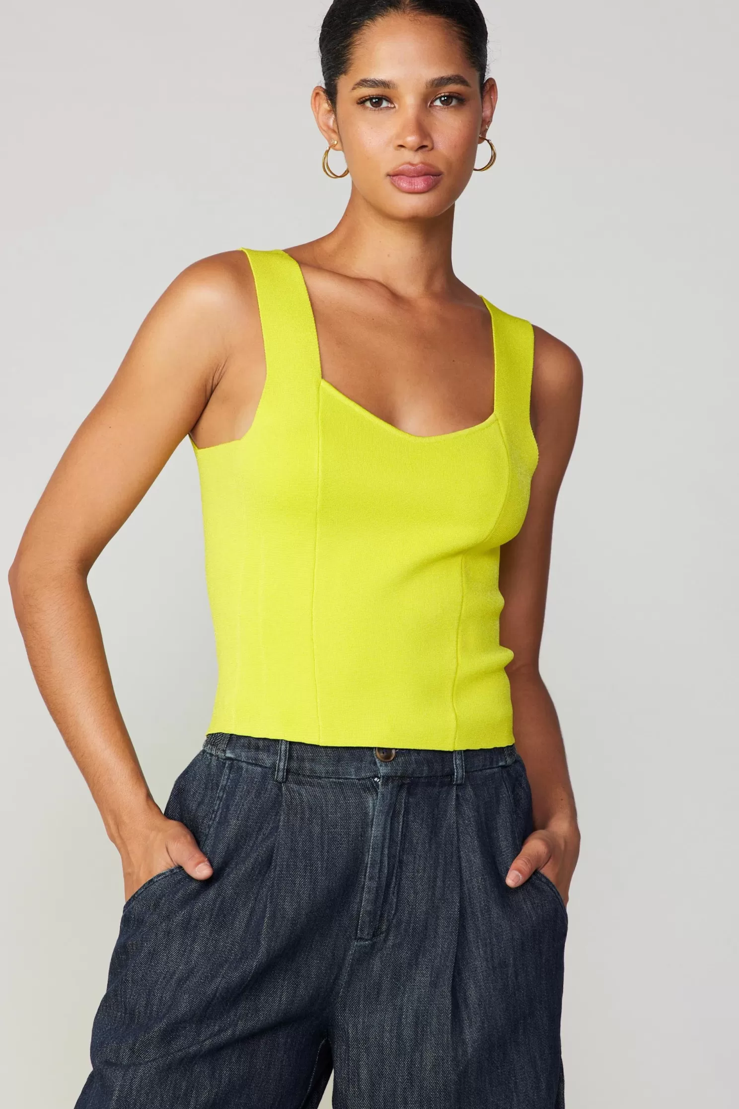 Clearance Sweetheart Knit Tank Top Blouses | Sweaters