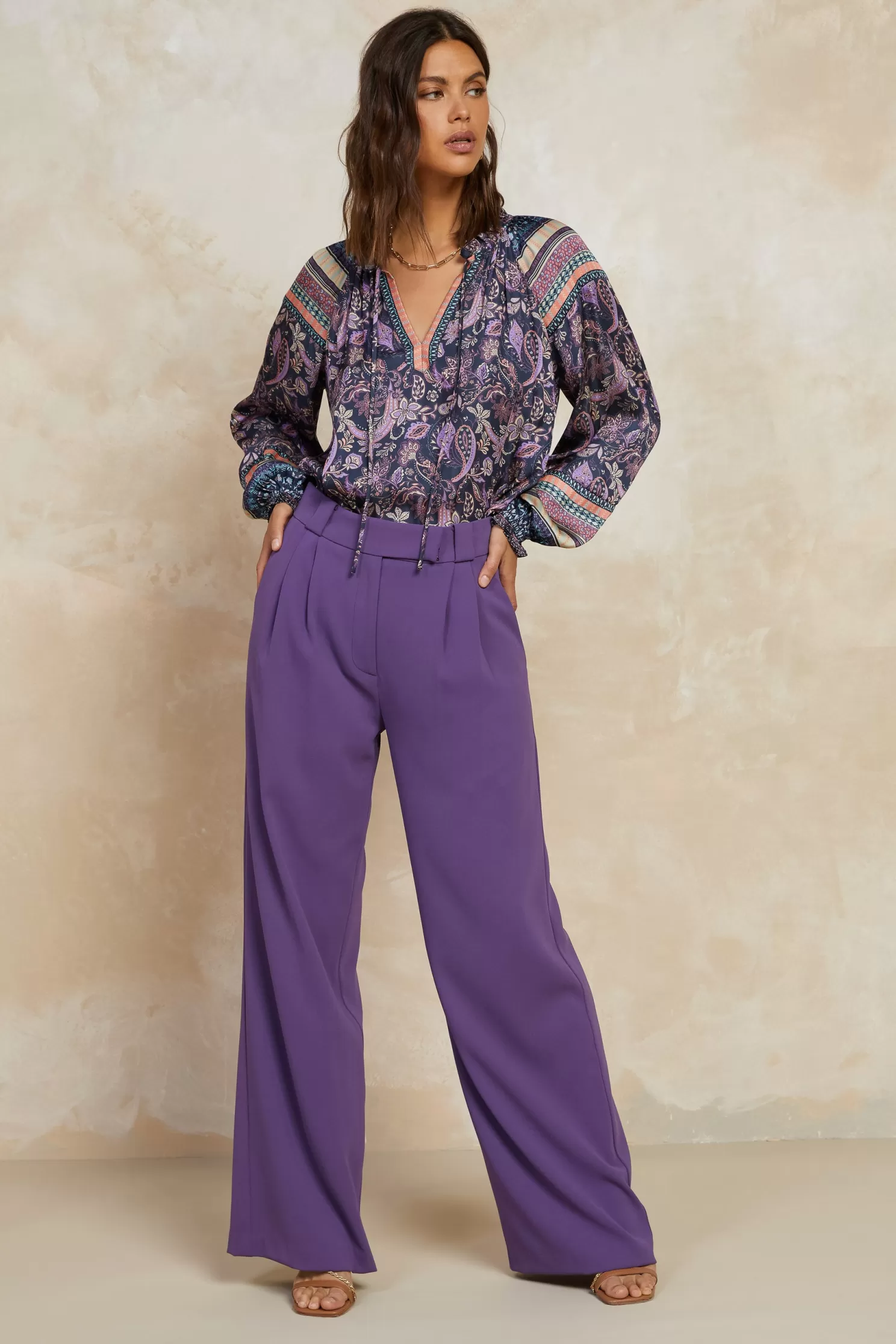 Online Tailored Wide Leg Pants BOTTOMS | Pants