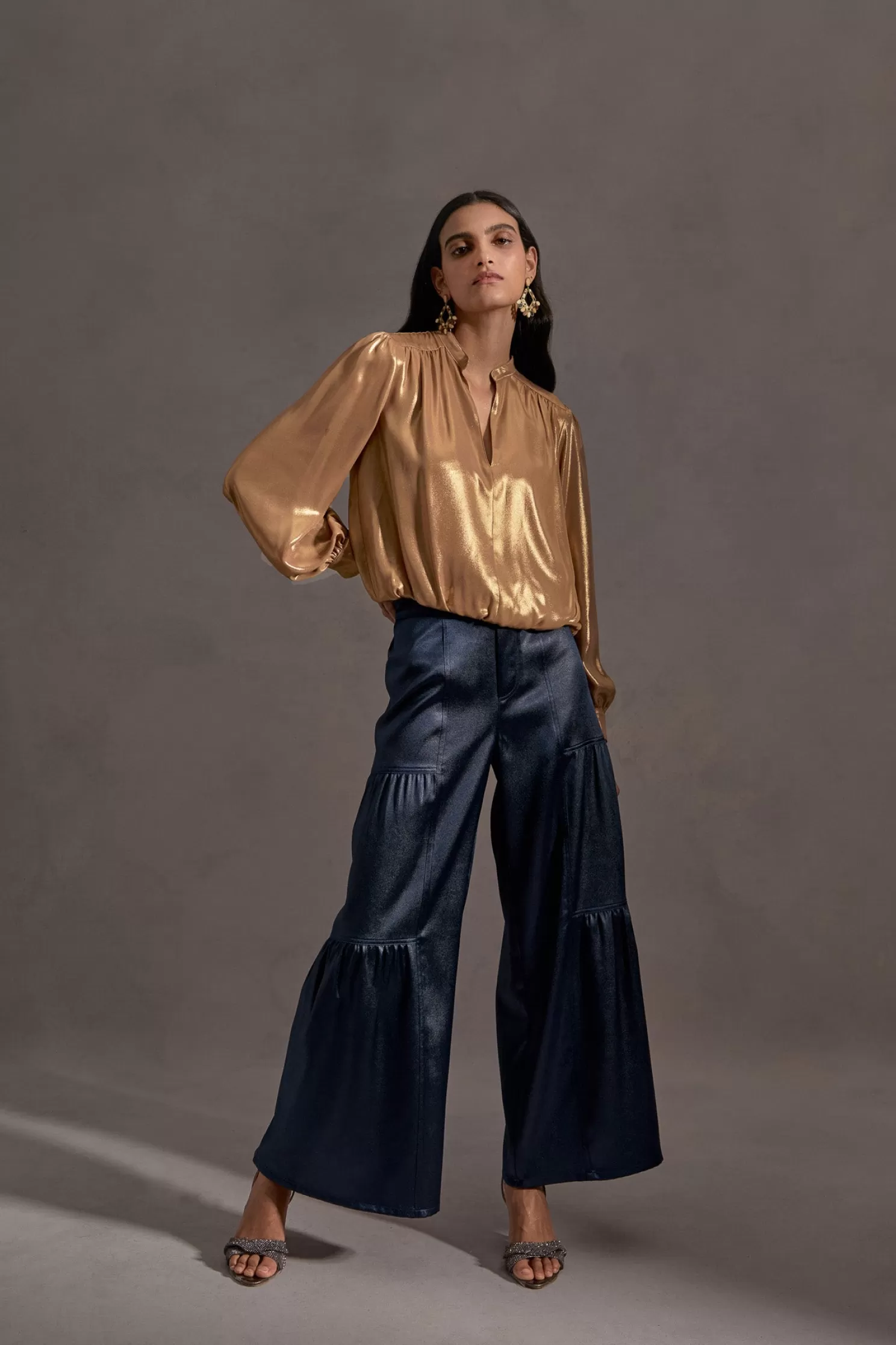 Store Tiered Wide Leg Pants BOTTOMS | Pants