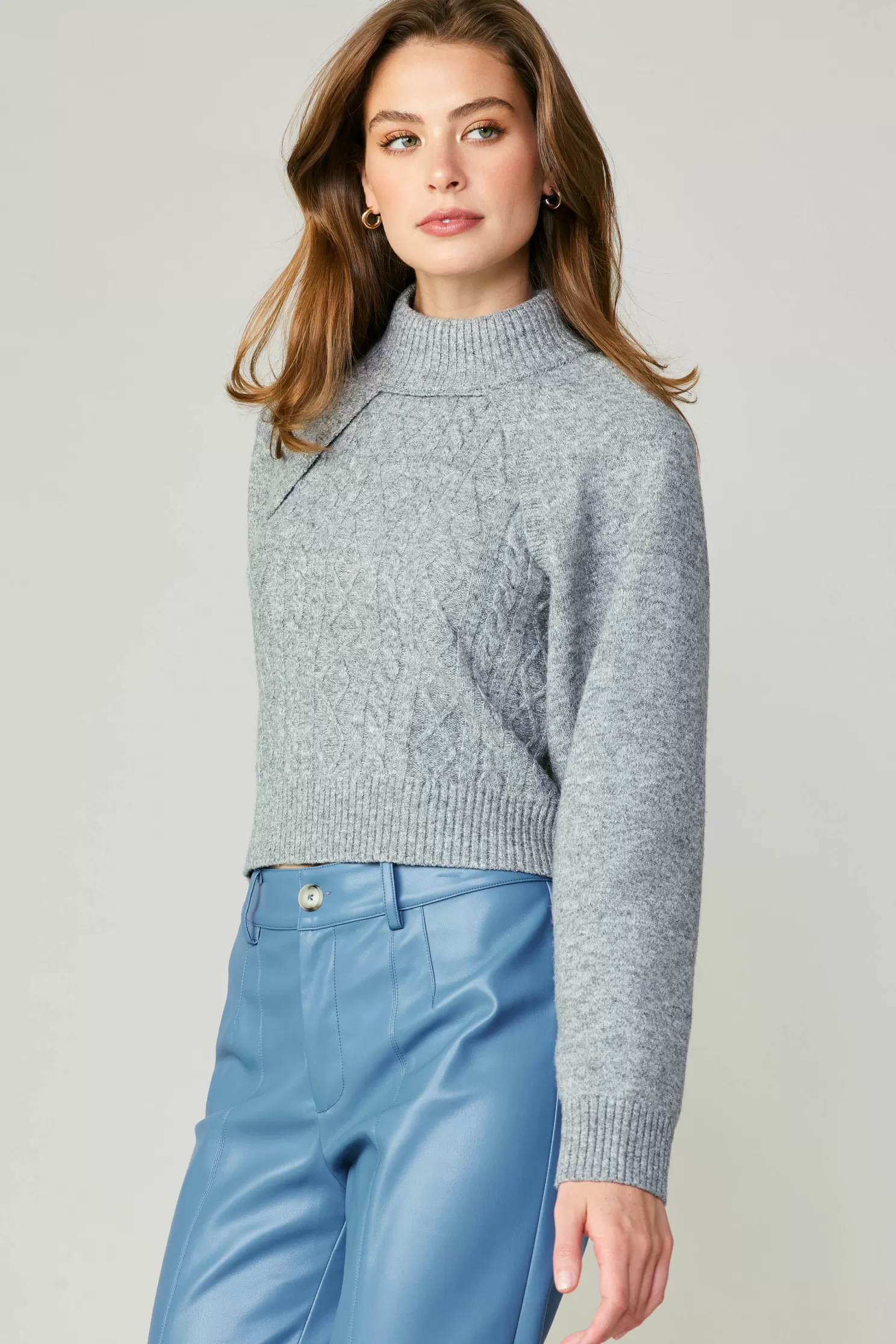 New Two Piece Cable Knit Sweater Blouses | Sweaters