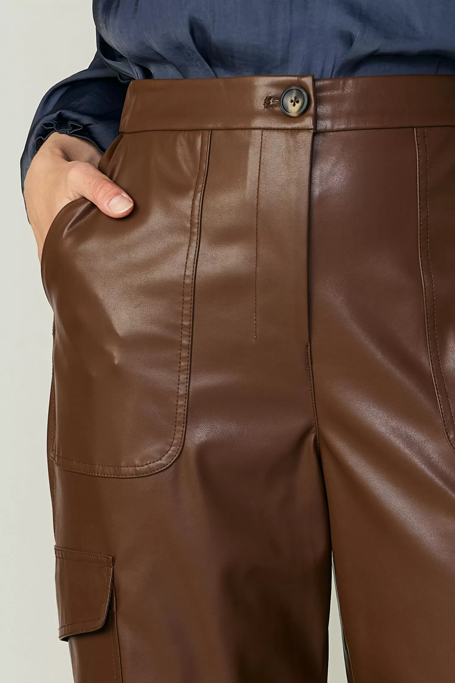 Discount Vegan Leather Trousers BOTTOMS | Pants