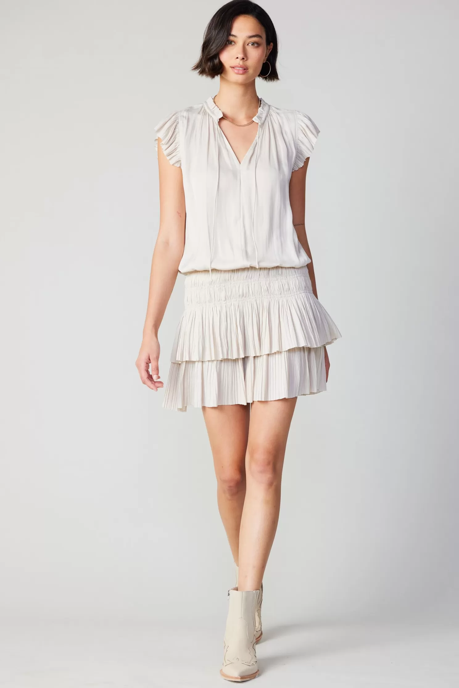 Store Zoey Pleated Skirt Mini Dress Mini Dresses